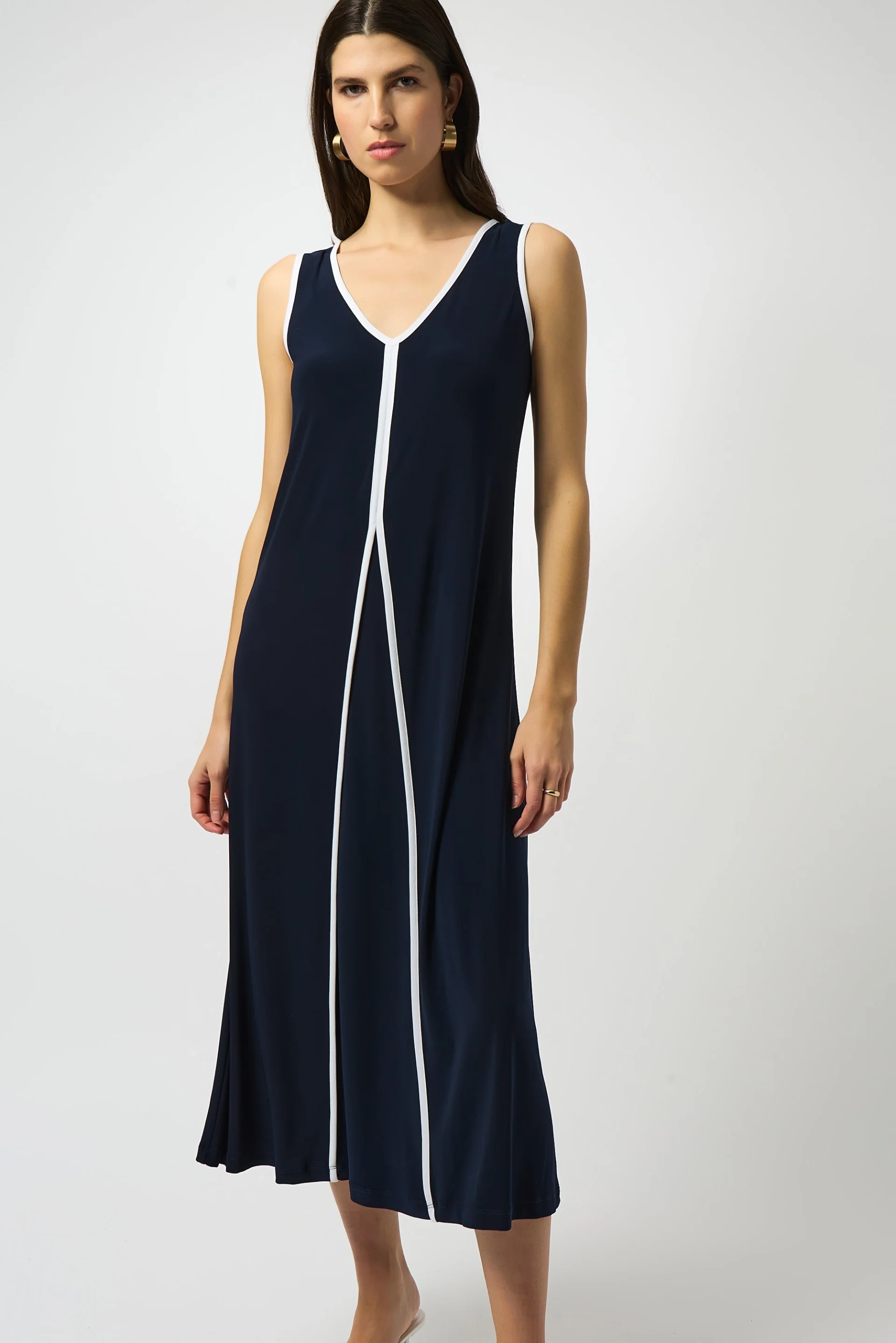 Joseph Ribkoff Sleeveless A-Line Dress Style 251156 - Image 3