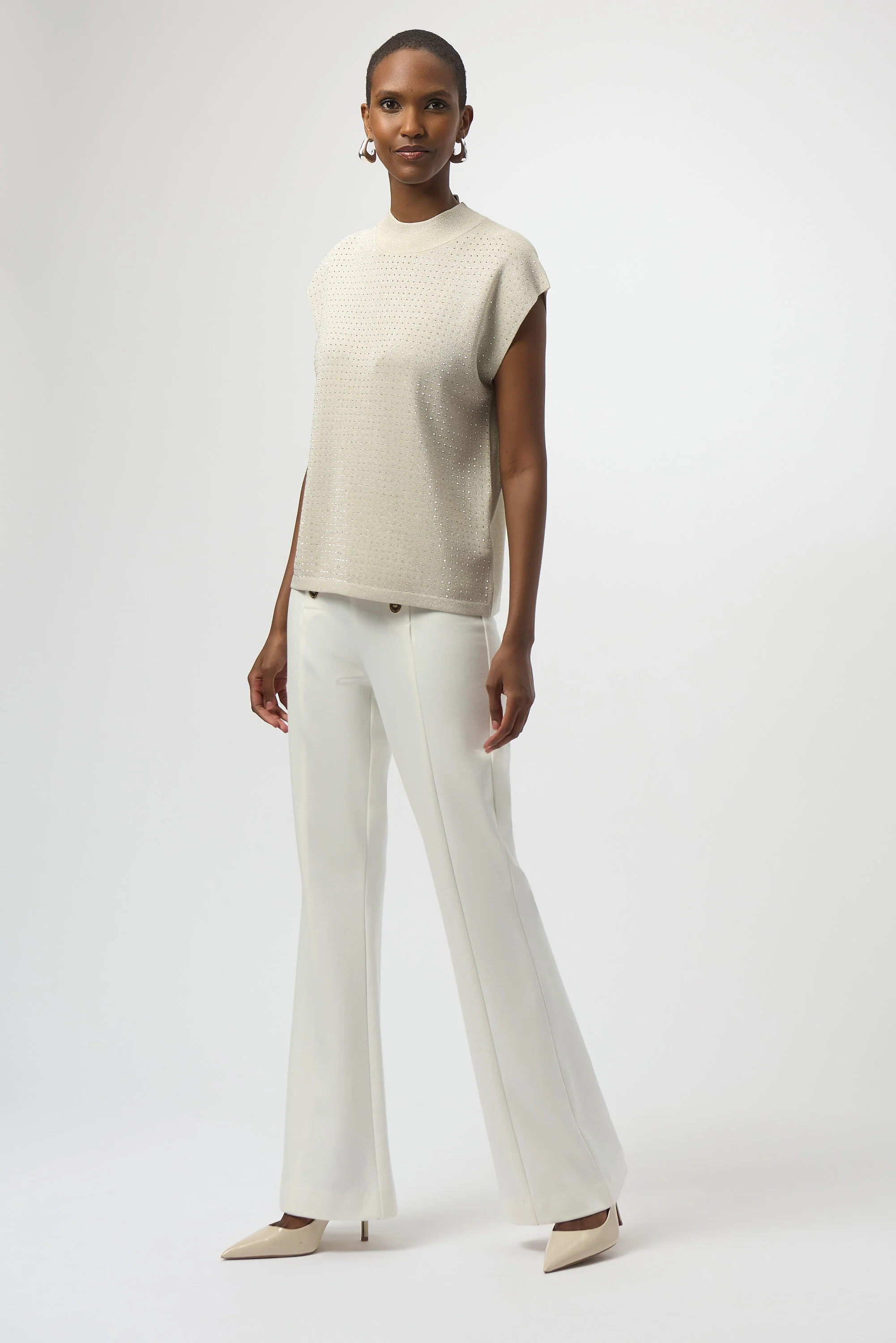 Joseph Ribkoff Sleeveless Pullover with Iron-On Detail Style 254935 - Image 12