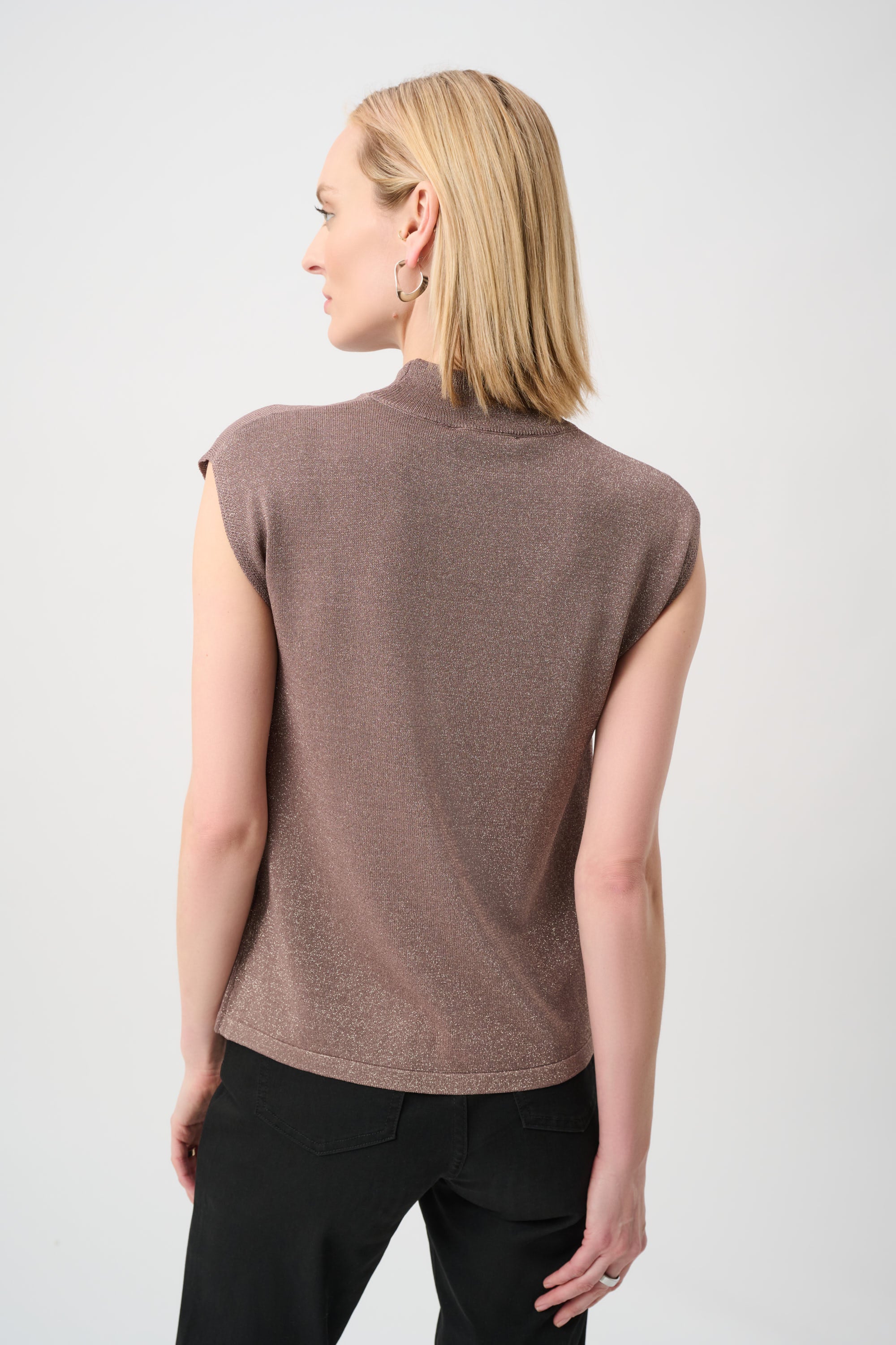 Joseph Ribkoff Sleeveless Pullover with Iron-On Detail Style 254935 - Image 3
