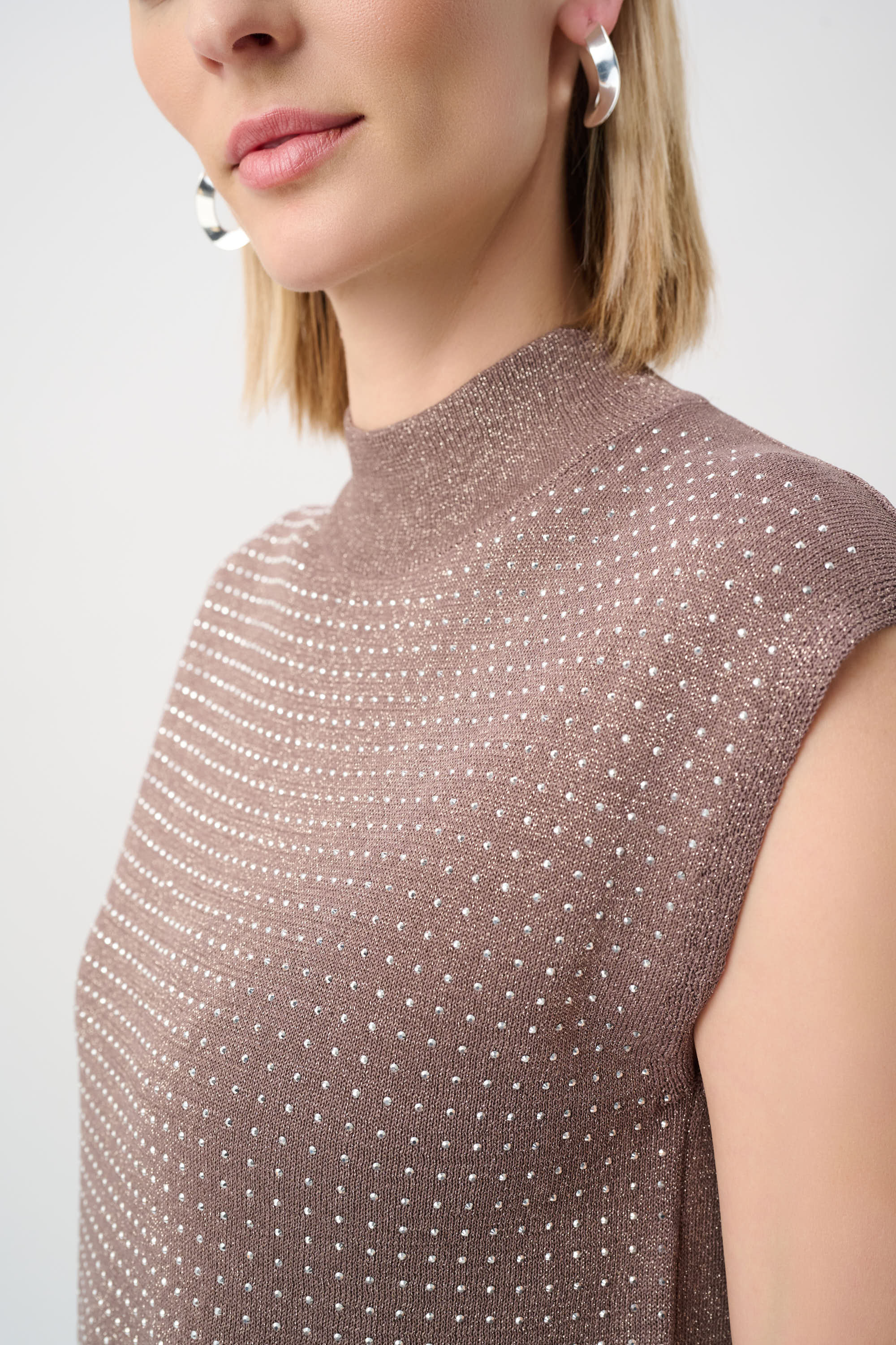 Joseph Ribkoff Sleeveless Pullover with Iron-On Detail Style 254935 - Image 4