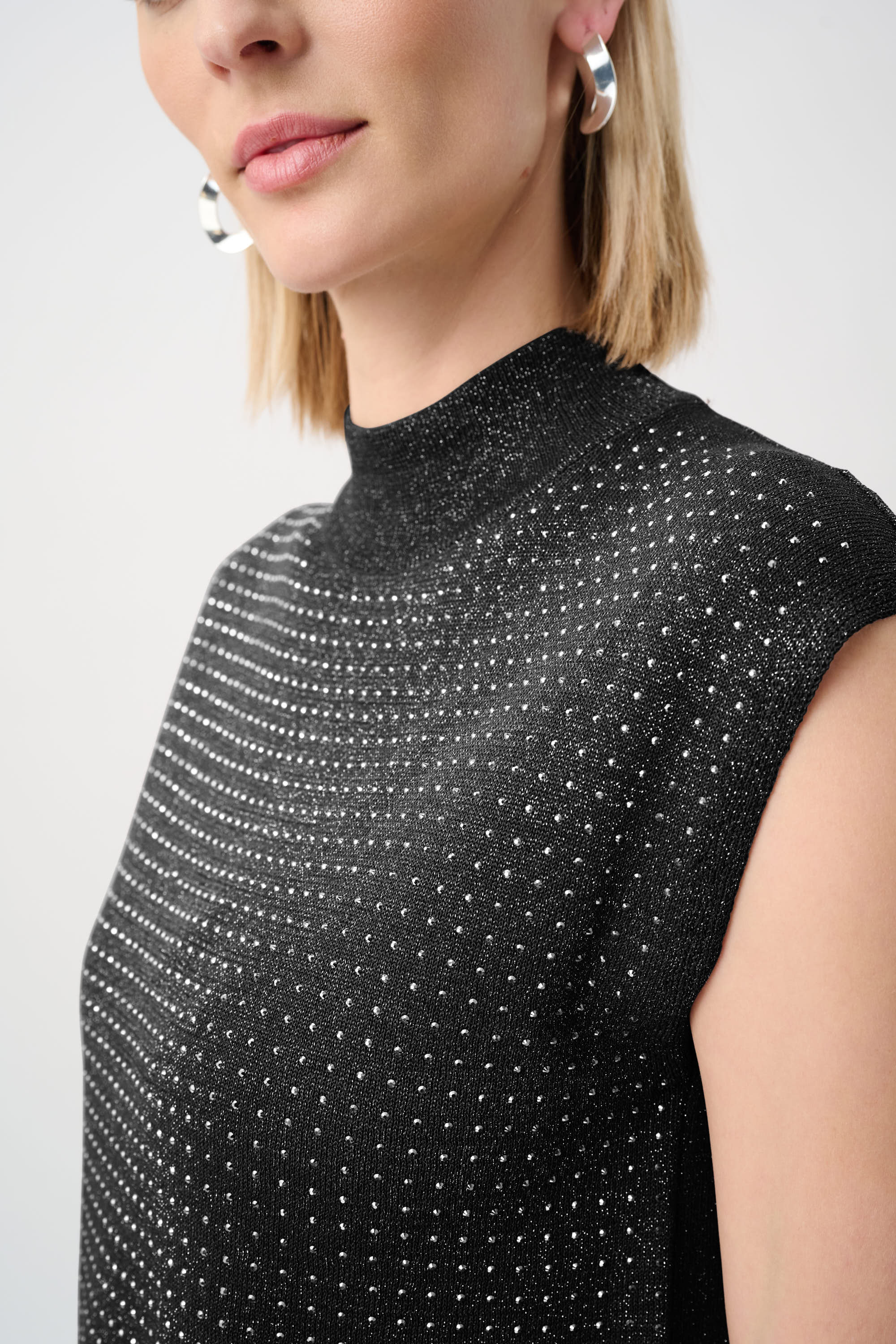 Joseph Ribkoff Sleeveless Pullover with Iron-On Detail Style 254935 - Image 8