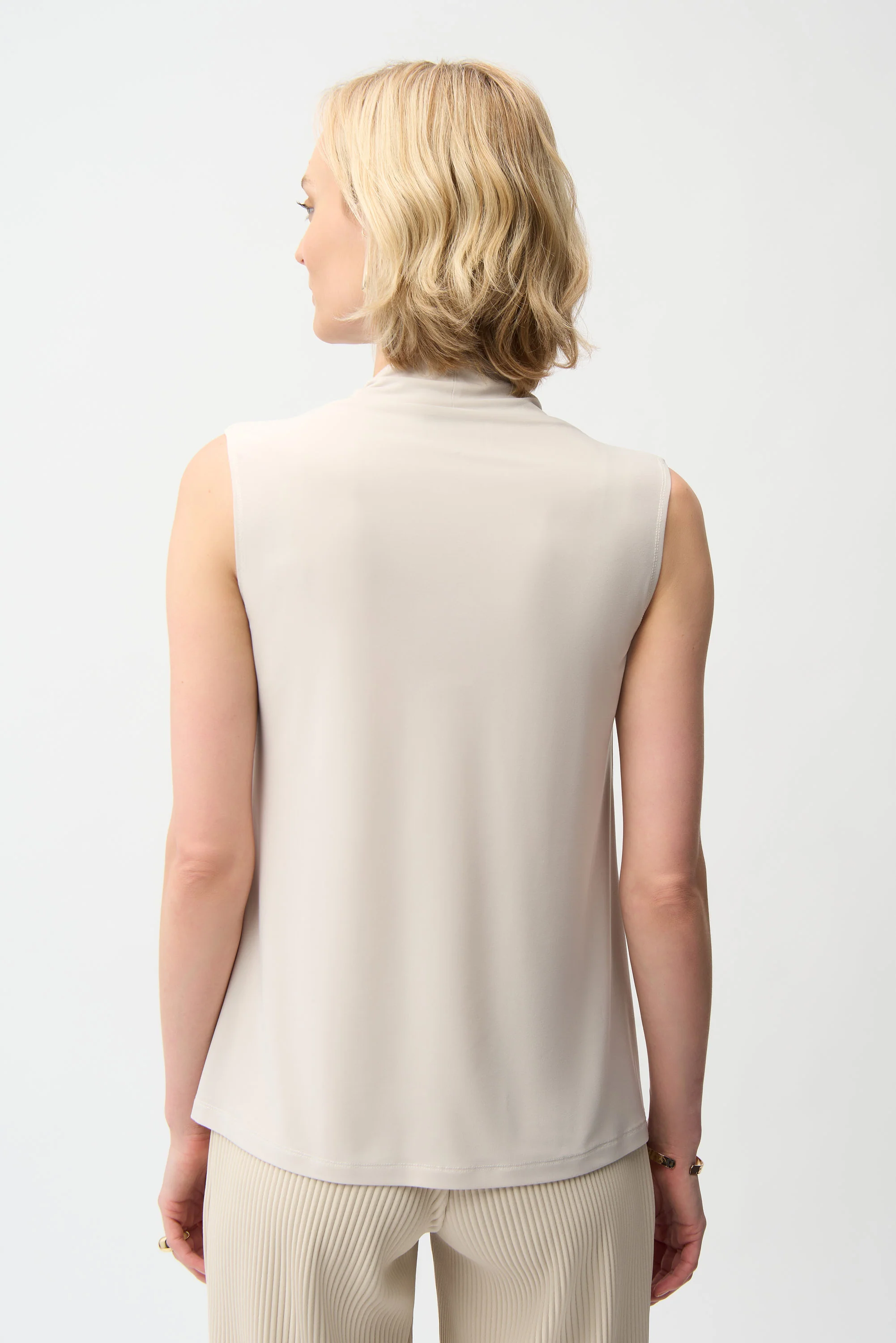 Joseph Ribkoff Sleeveless Trapeze Top With V-neckline Style 261229 - Image 6