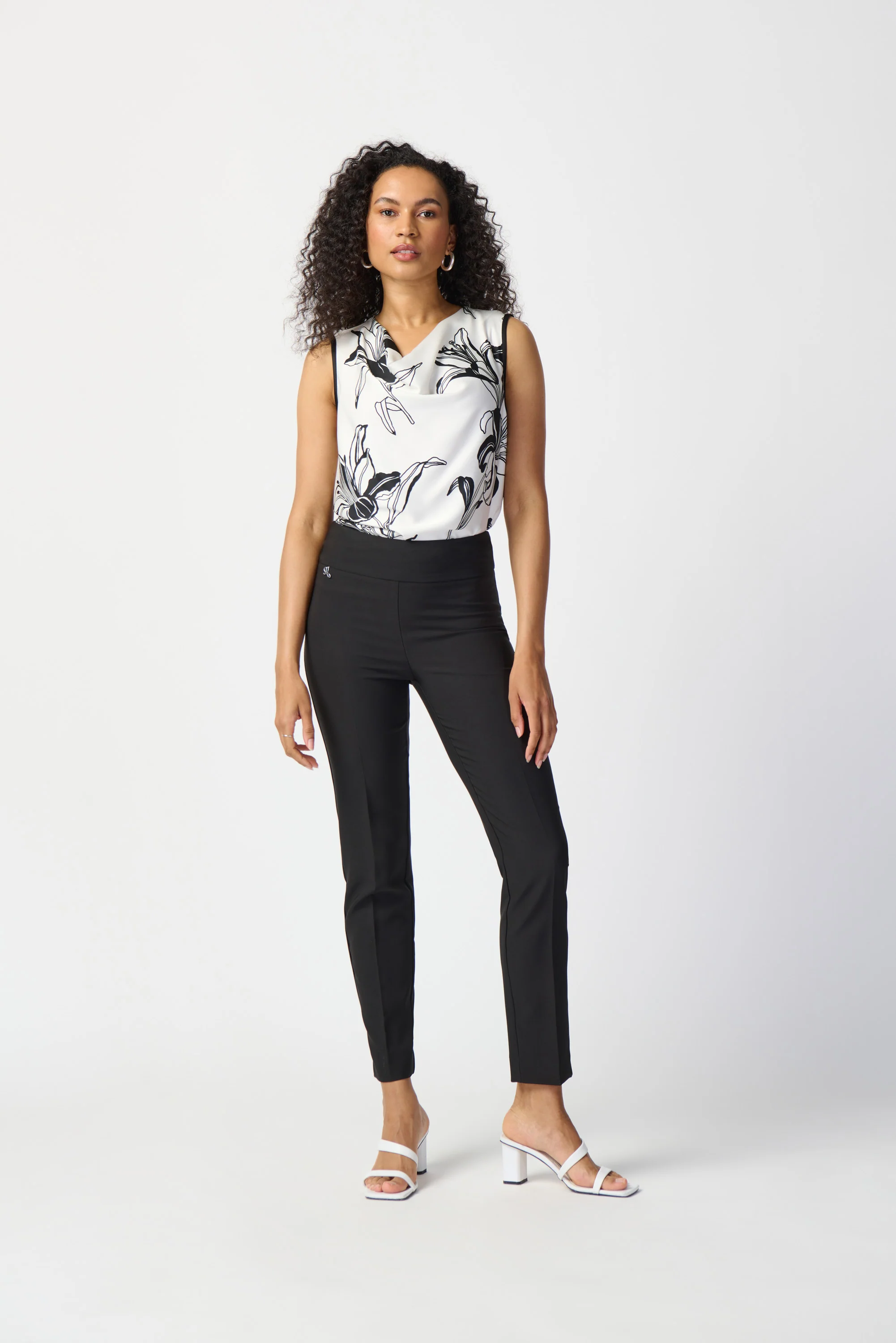 Joseph Ribkoff Slim-Fit Pull-On Pants Style 241231S25 - Image 4