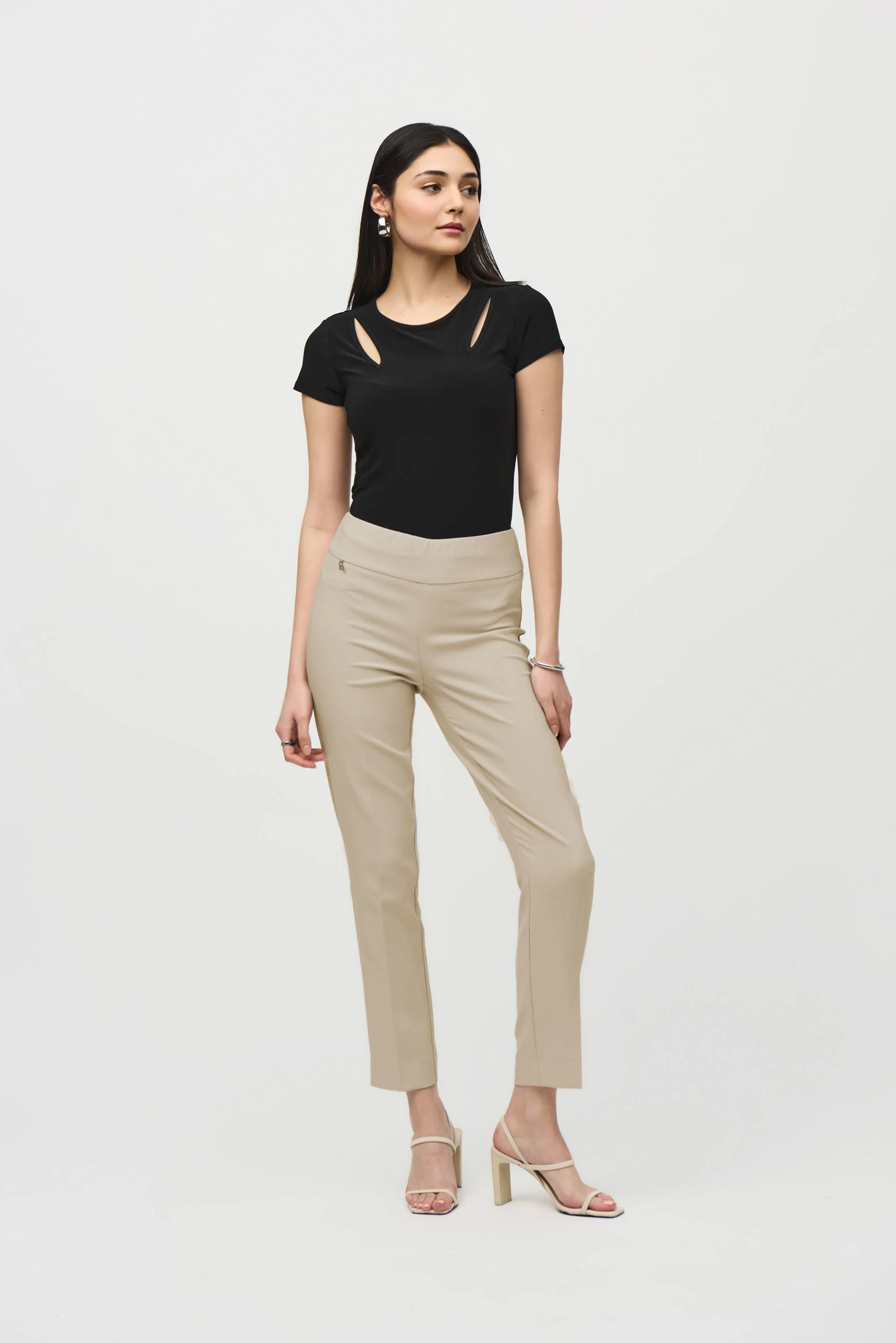 Joseph Ribkoff Slim-Fit Pull-On Pants Style 241231S25 - Image 7