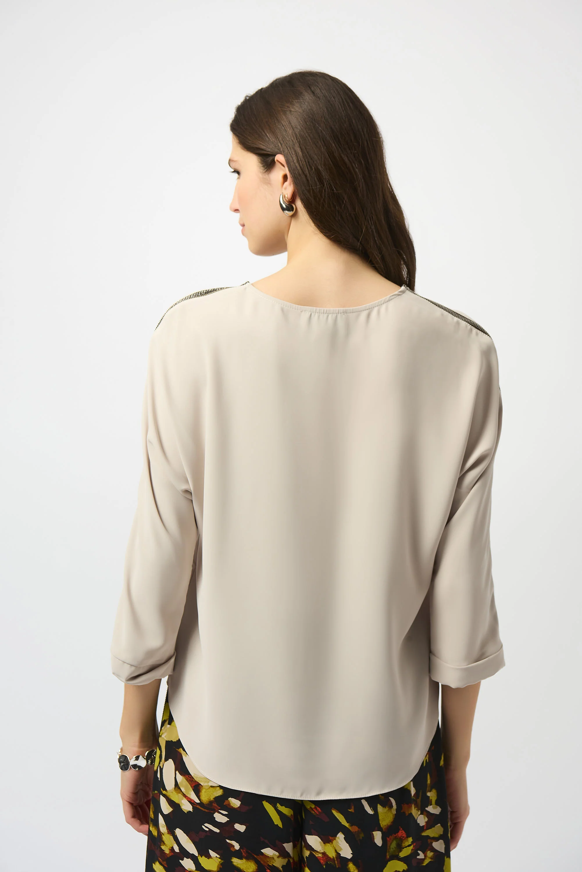 Joseph Ribkoff Soft Twill Boxy Top Style 253214 - Image 6