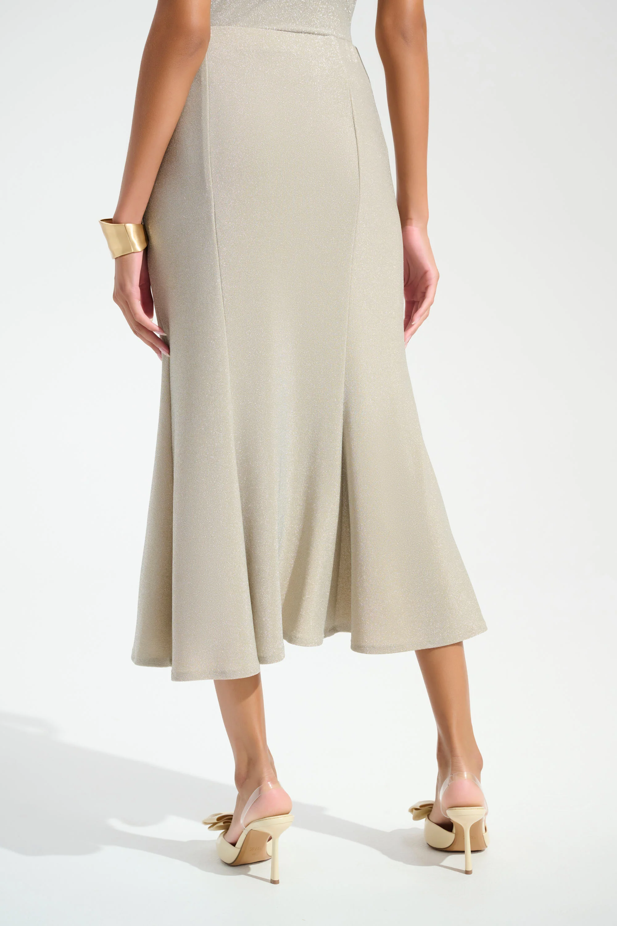 Joseph Ribkoff Sparkle Knit Trumpet Skirt Style 261748 - Image 3