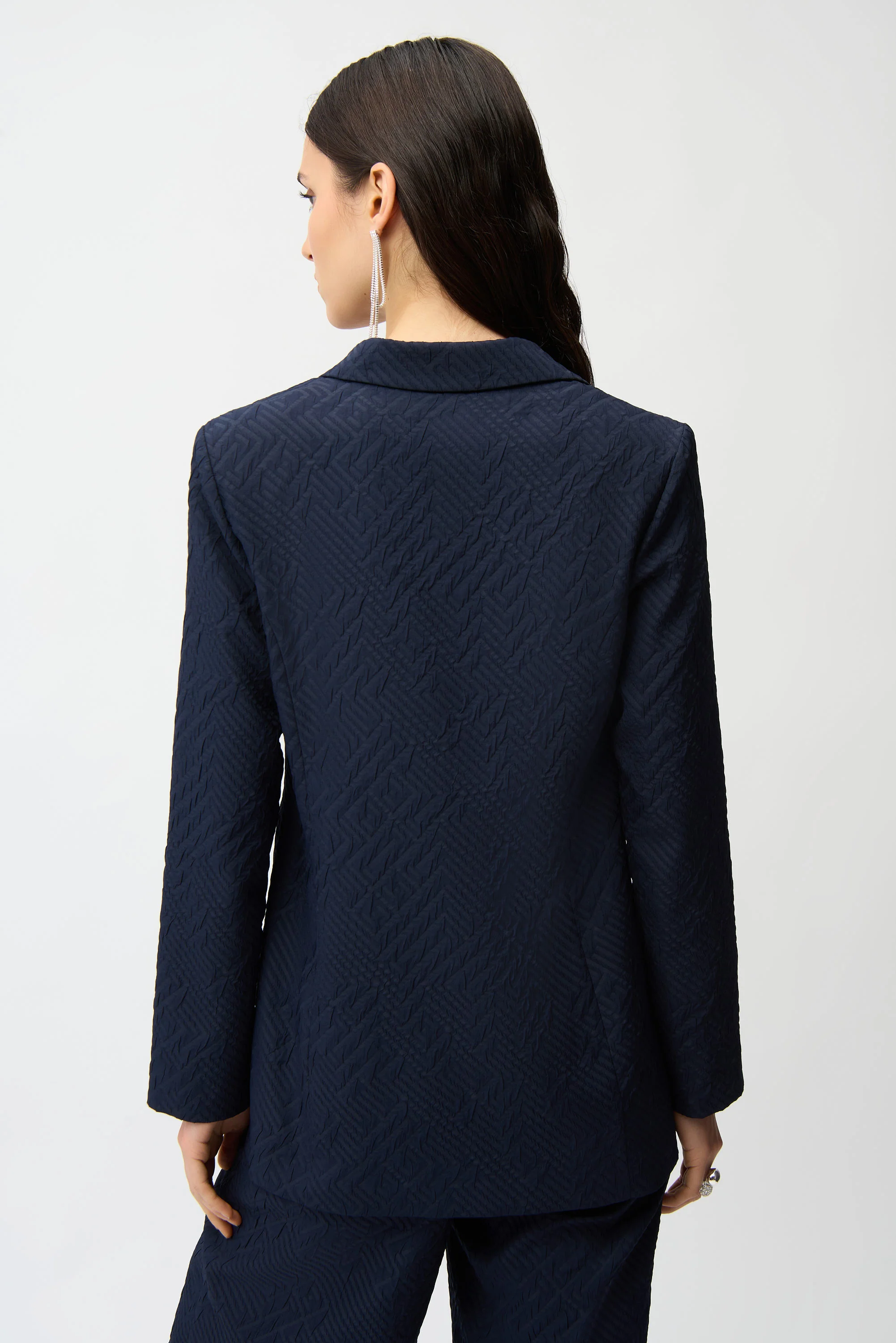 Joseph Ribkoff Straight Blazer With Notched Collar Style 261196 - Image 10