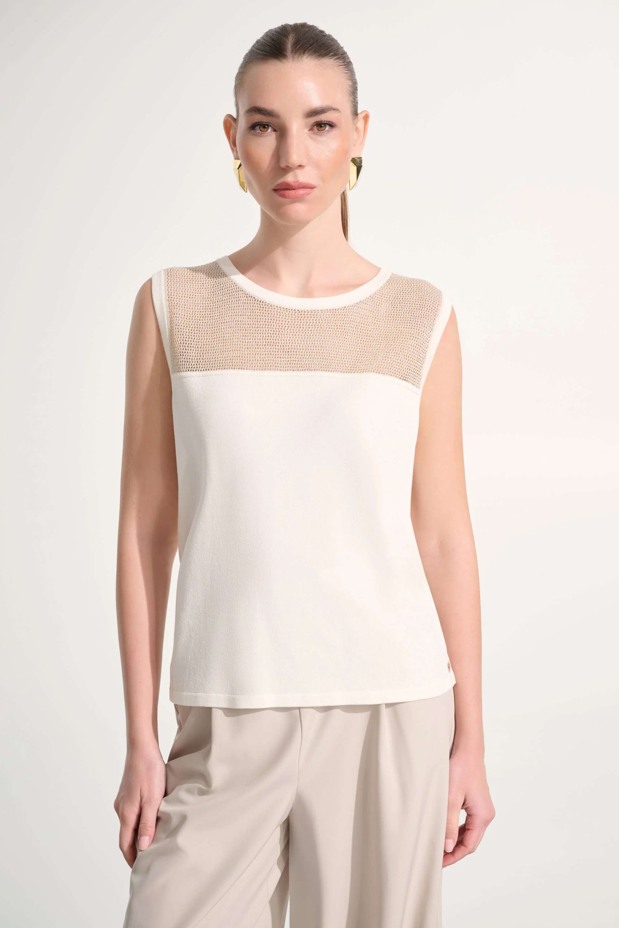 Joseph Ribkoff Straight Cami With Mesh Yoke Style 262612
