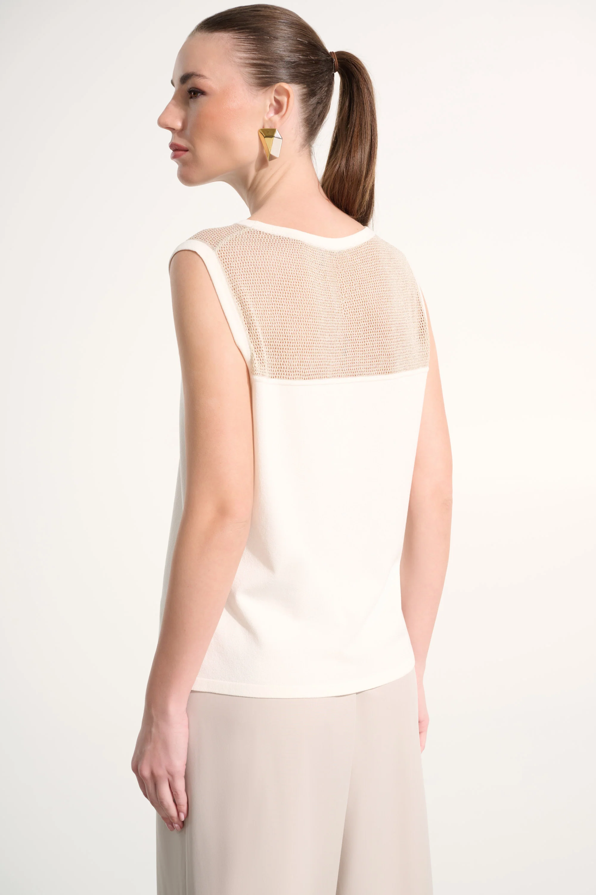 Joseph Ribkoff Straight Cami With Mesh Yoke Style 262612 - Image 3