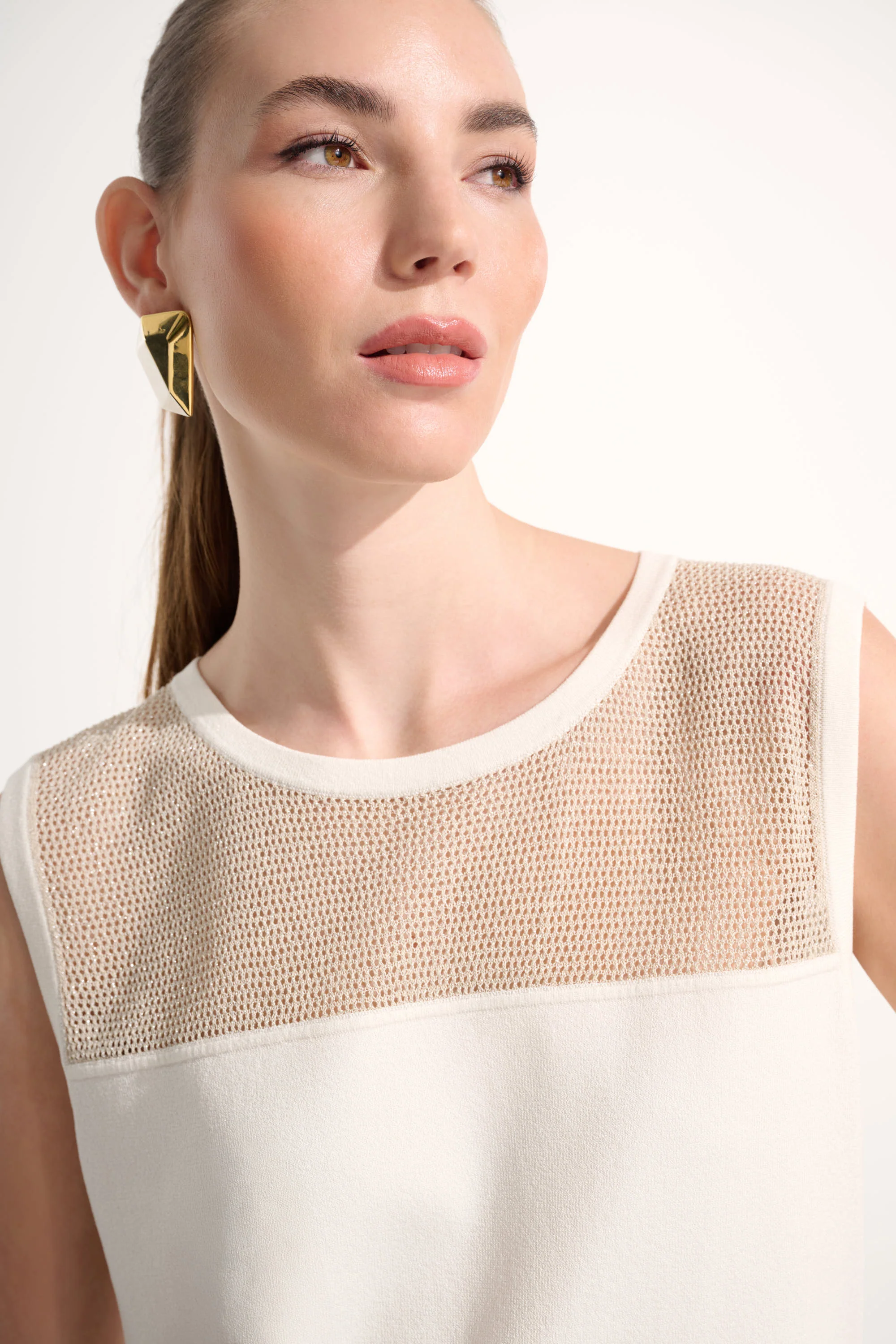 Joseph Ribkoff Straight Cami With Mesh Yoke Style 262612 - Image 4