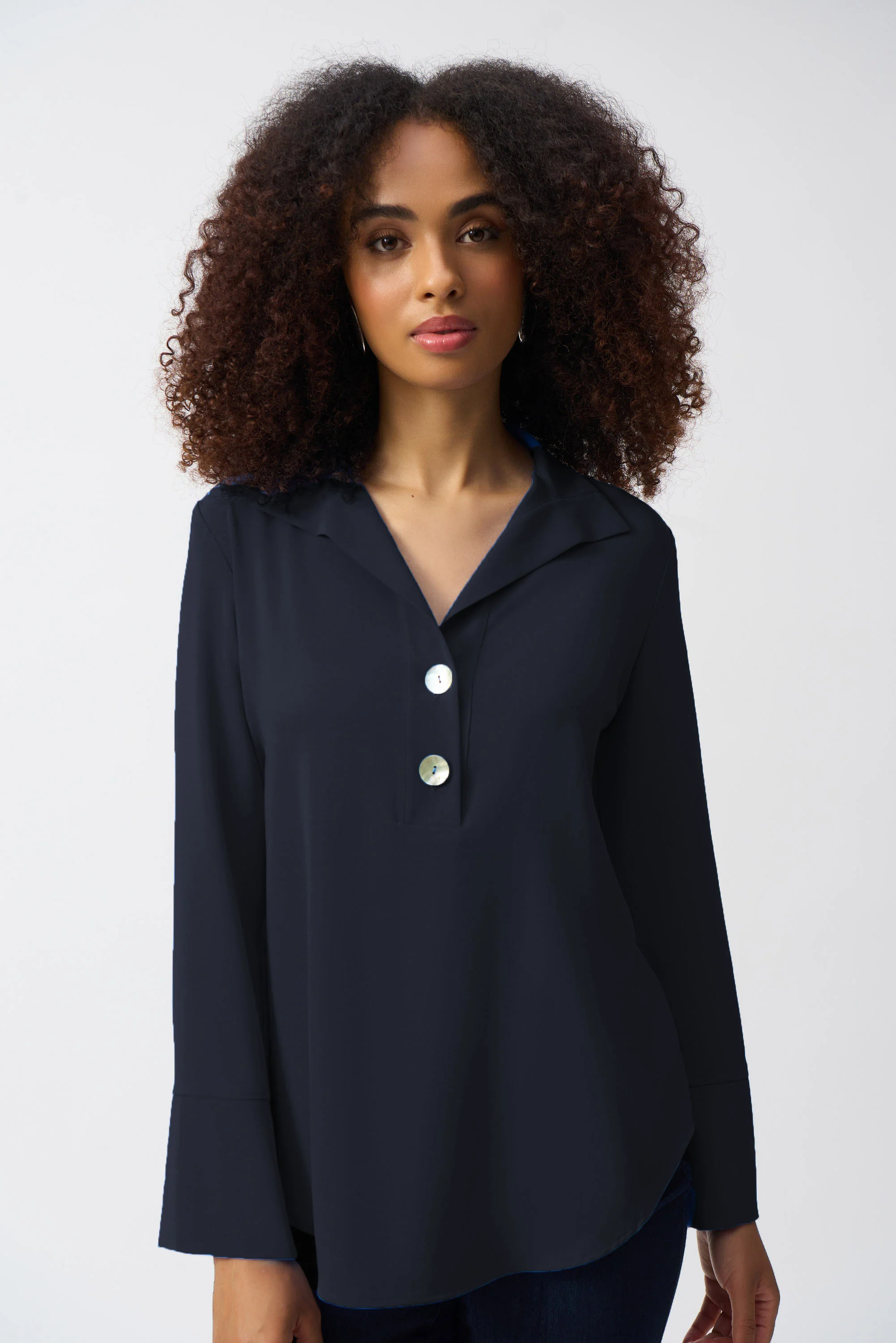 Joseph Ribkoff Straight Top With Button Detail Style 251079 - Image 14