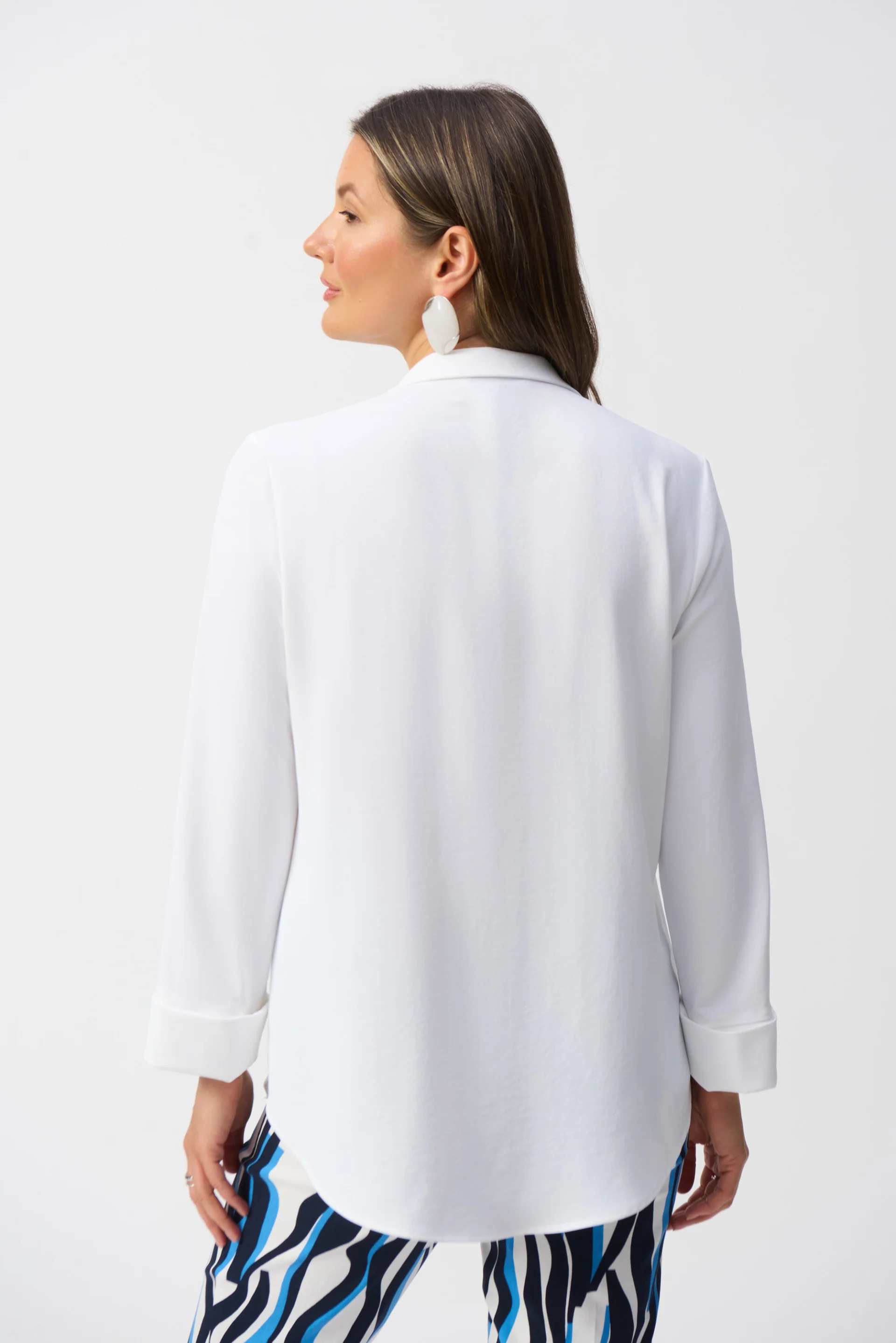 Joseph Ribkoff Straight Top With Button Detail Style 251079 - Image 3
