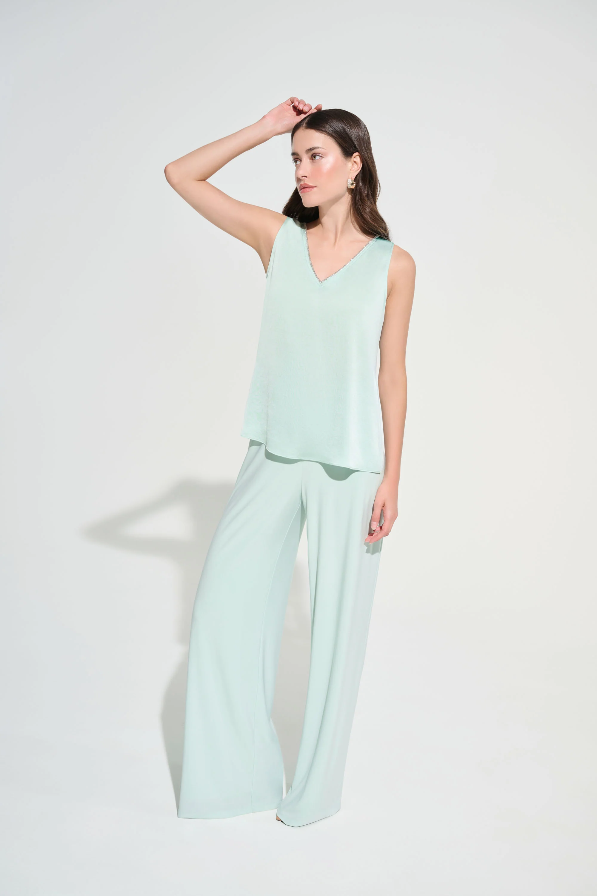Joseph Ribkoff Straight Top With Rhinestones Trim Style 261782 - Image 10
