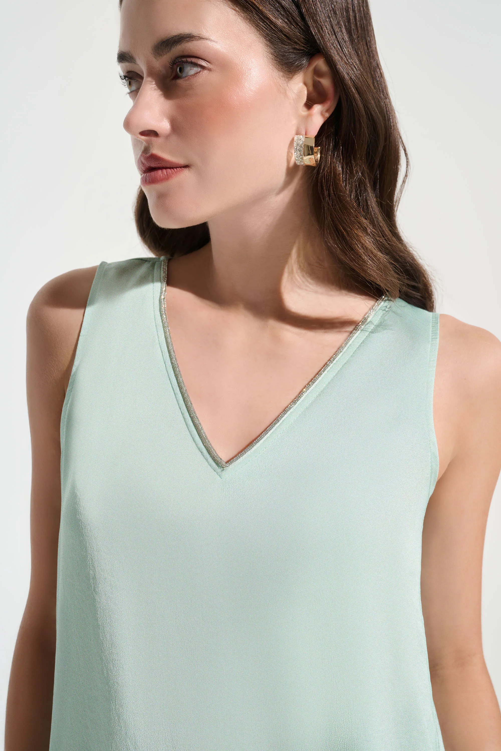 Joseph Ribkoff Straight Top With Rhinestones Trim Style 261782 - Image 12