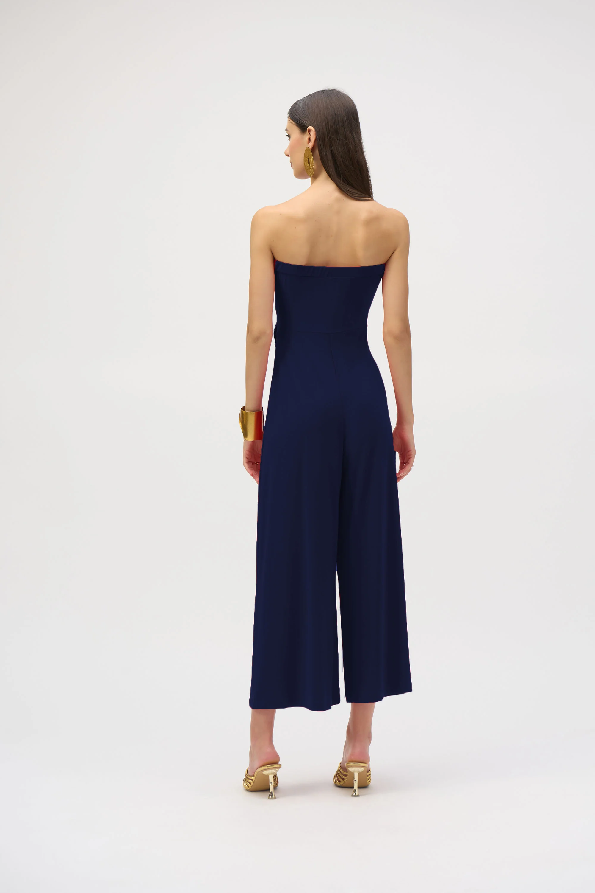 Joseph Ribkoff Strapless Culotte Jumpsuit Style 252083 - Image 2