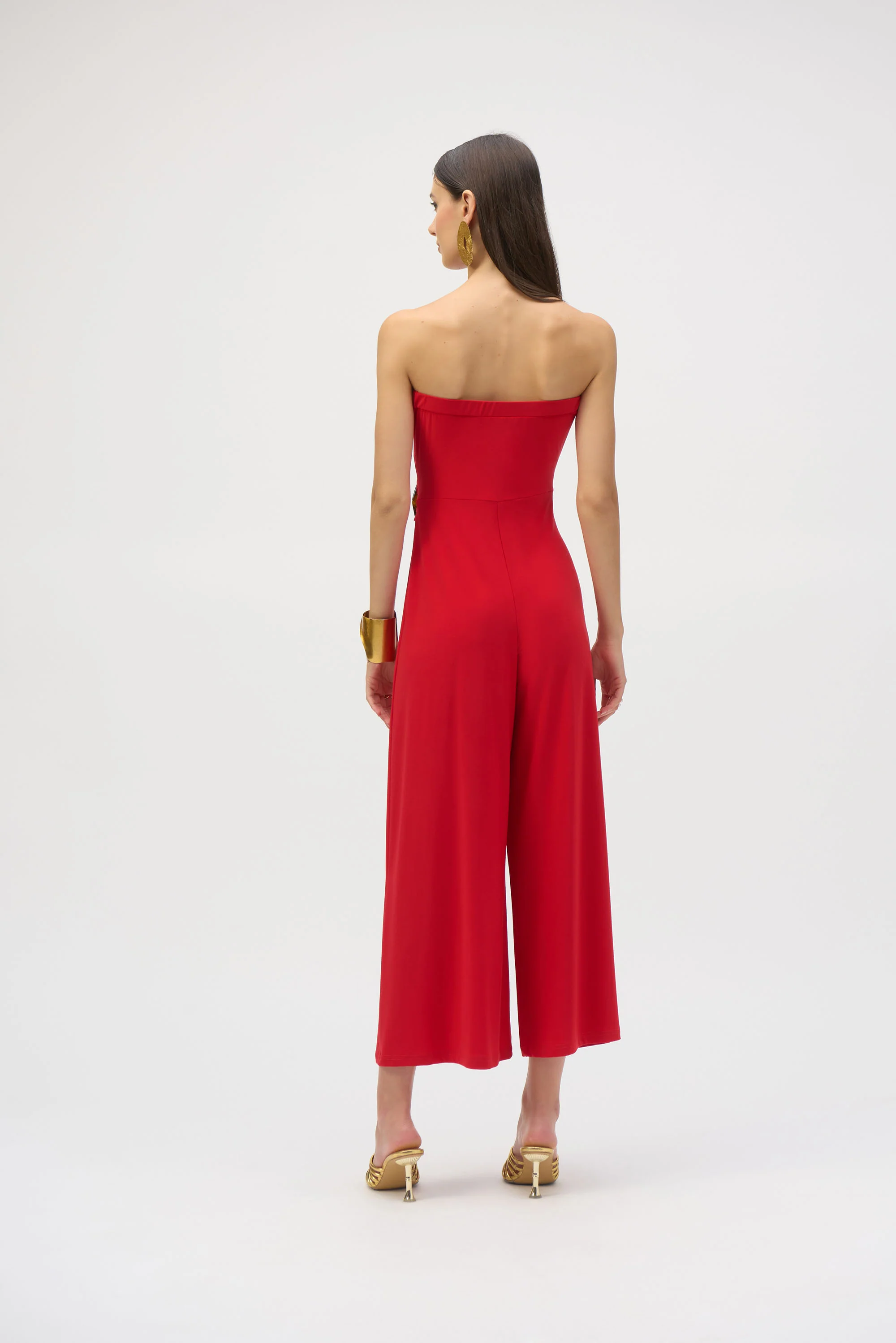 Joseph Ribkoff Strapless Culotte Jumpsuit Style 252083 - Image 5