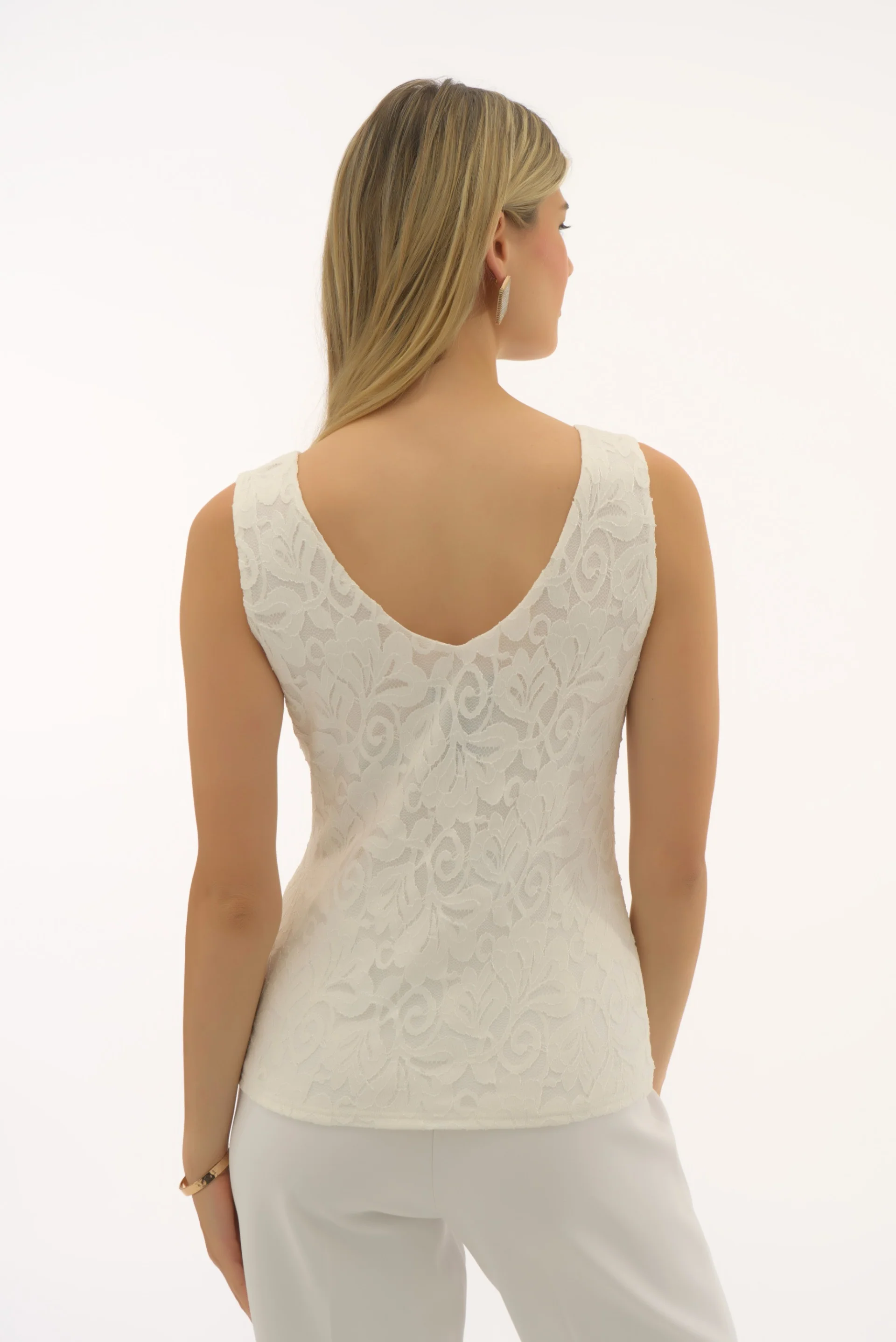 Joseph Ribkoff Stretch Lace V-Neck Camisole Style 251760 - Image 10