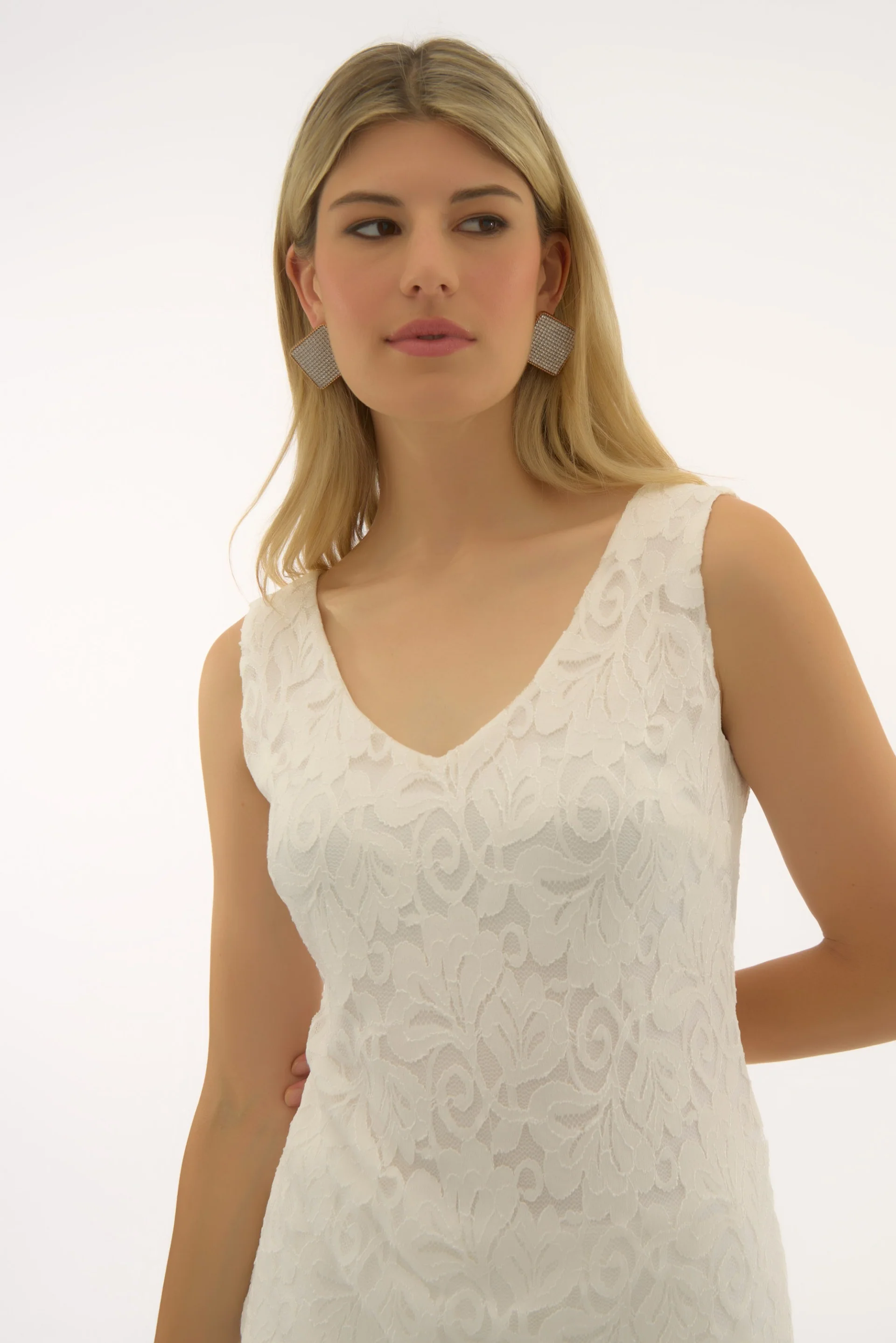 Joseph Ribkoff Stretch Lace V-Neck Camisole Style 251760 - Image 11