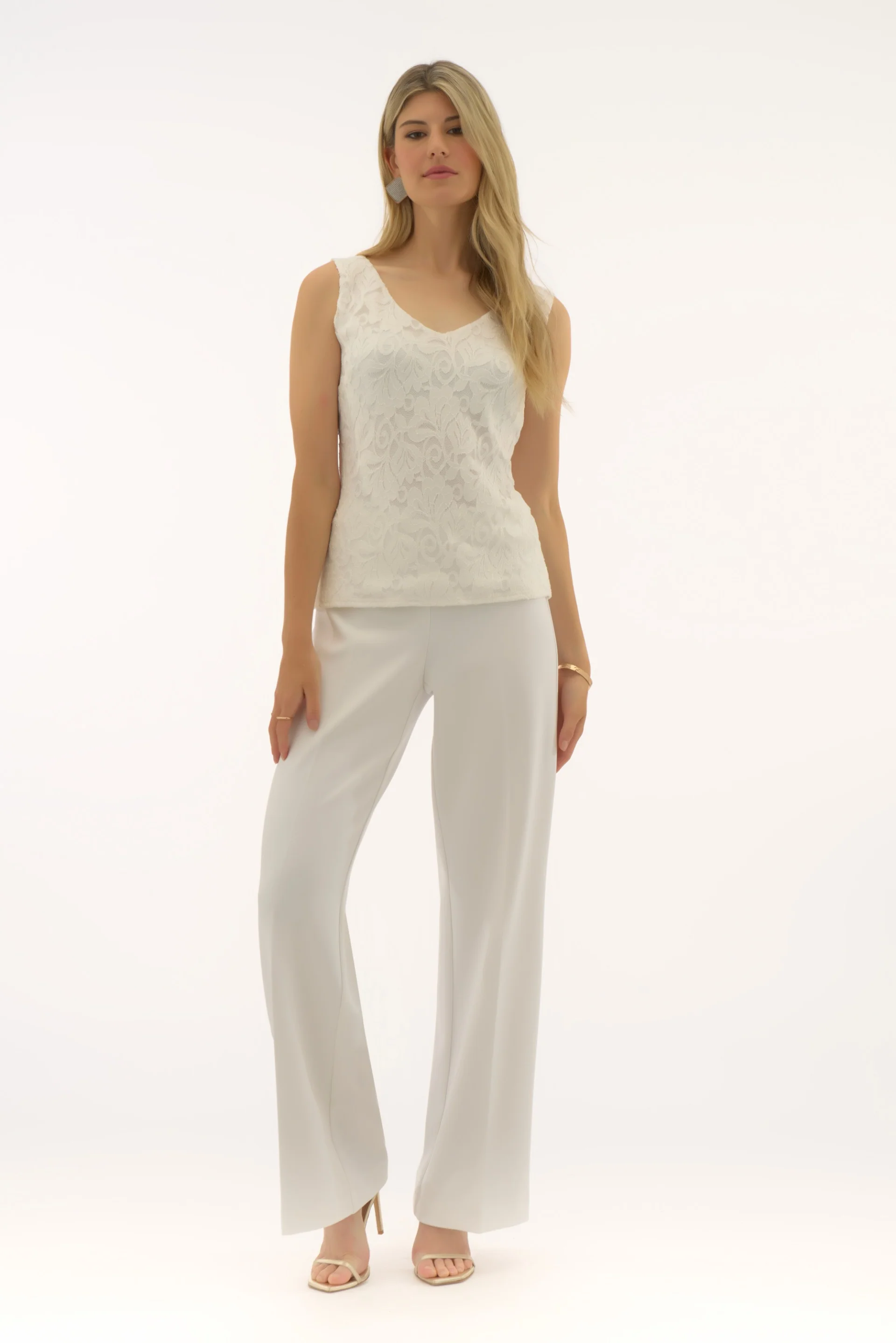 Joseph Ribkoff Stretch Lace V-Neck Camisole Style 251760 - Image 9