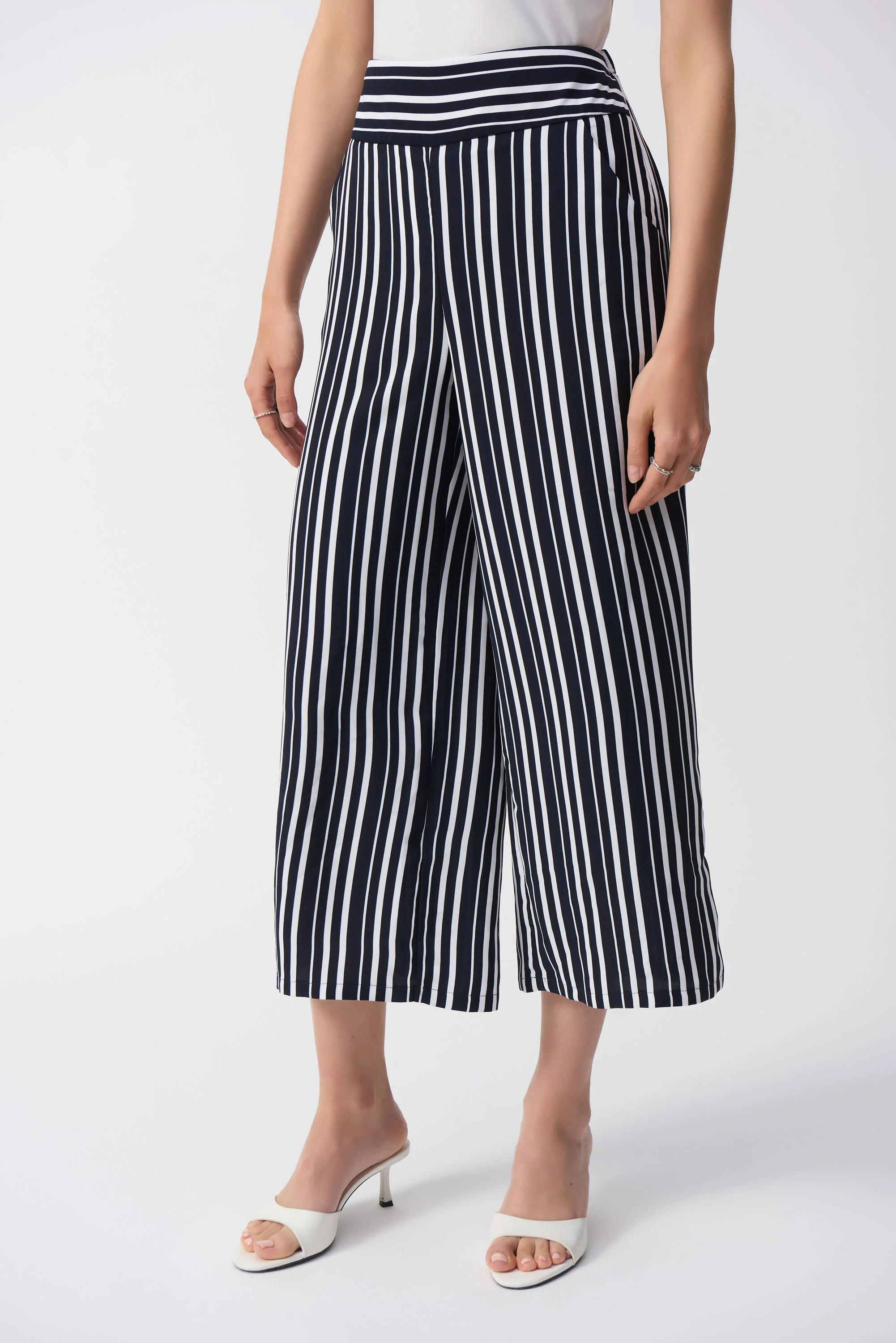 Joseph Ribkoff Stripe Print Culotte Pants Style 251162