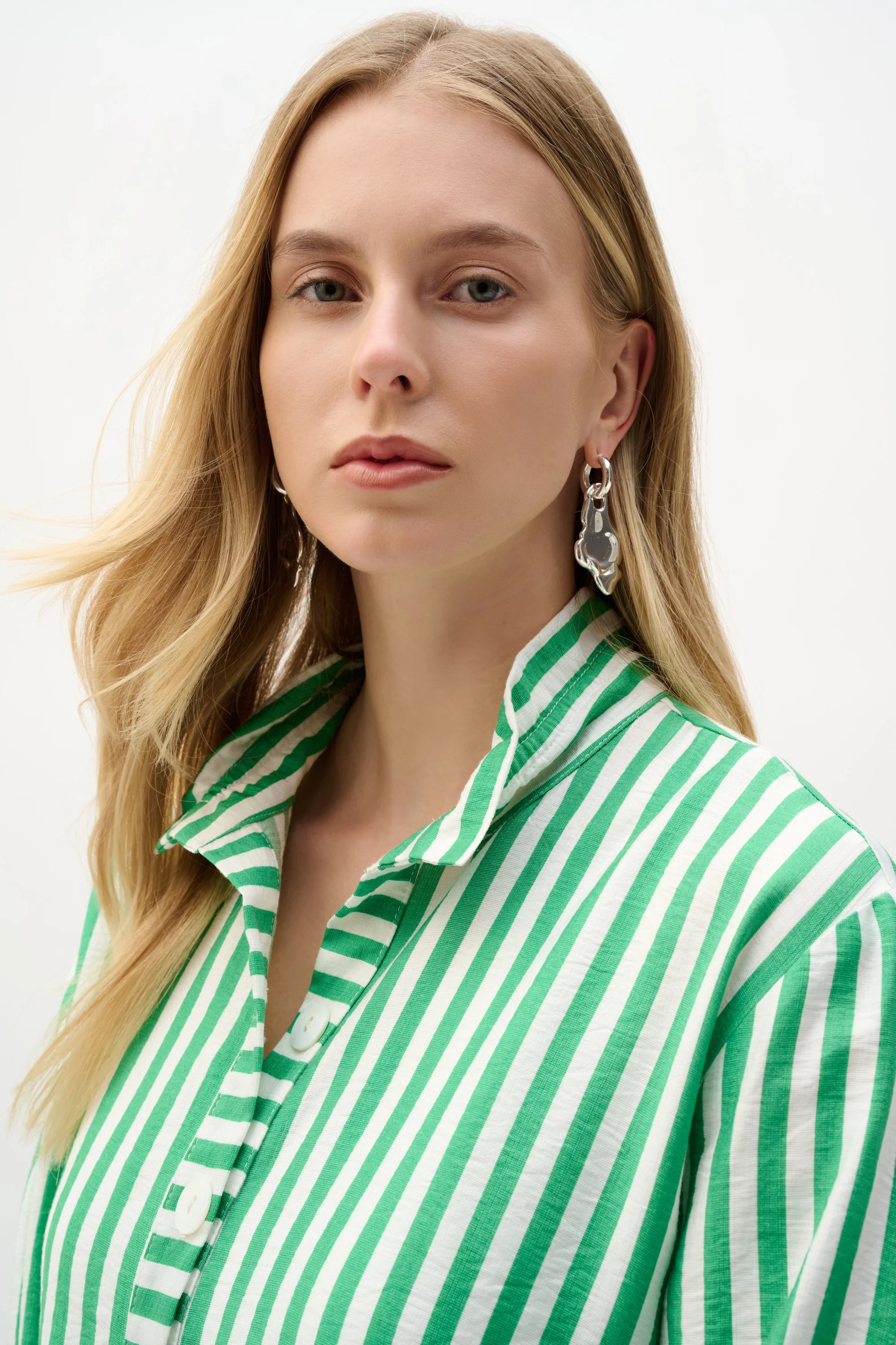 Joseph Ribkoff Stripe Print Straight Jacket Style 262212 - Image 4