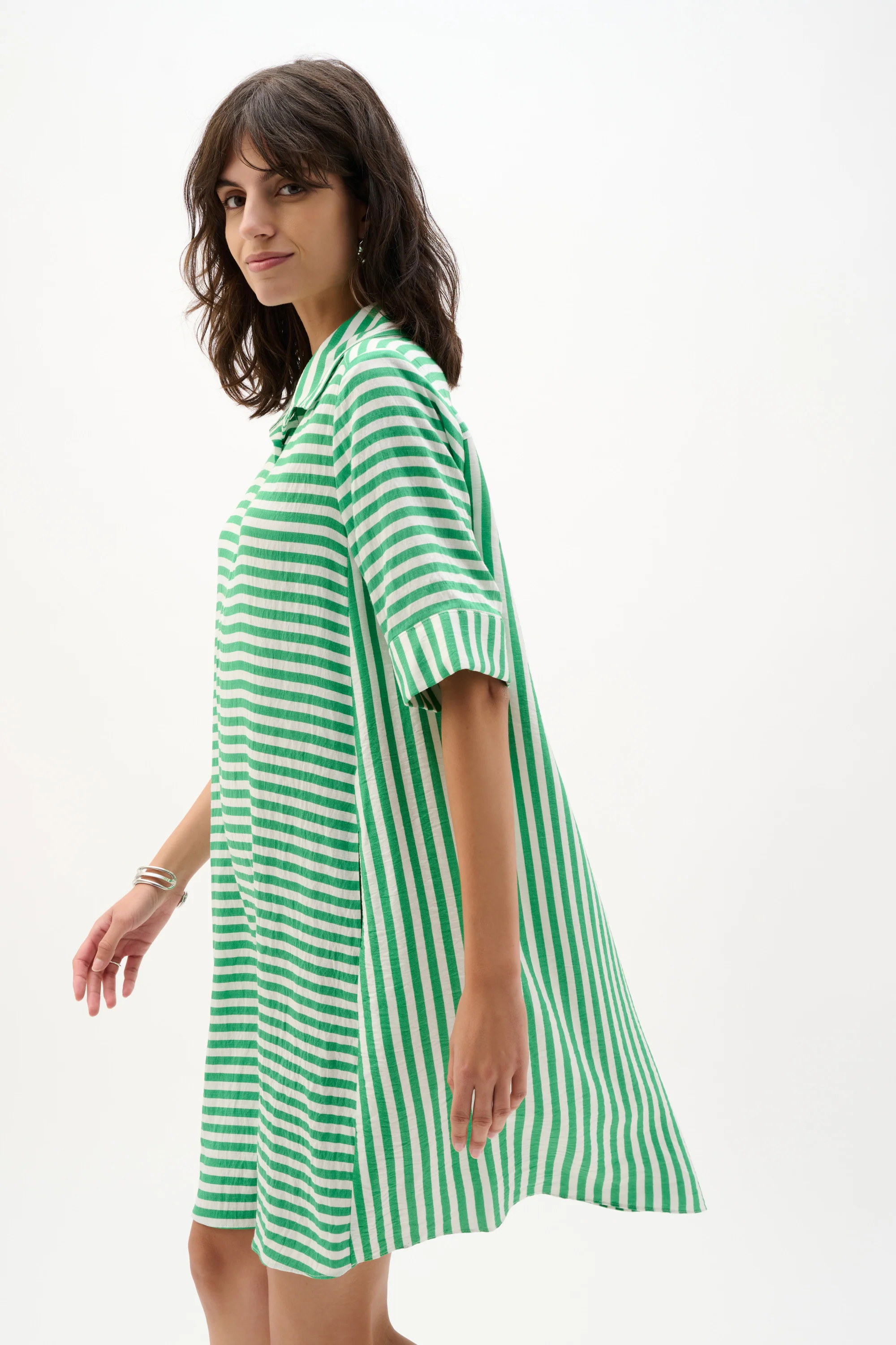 Joseph Ribkoff Stripe Print Trapeze Dress Style 262175 - Image 5