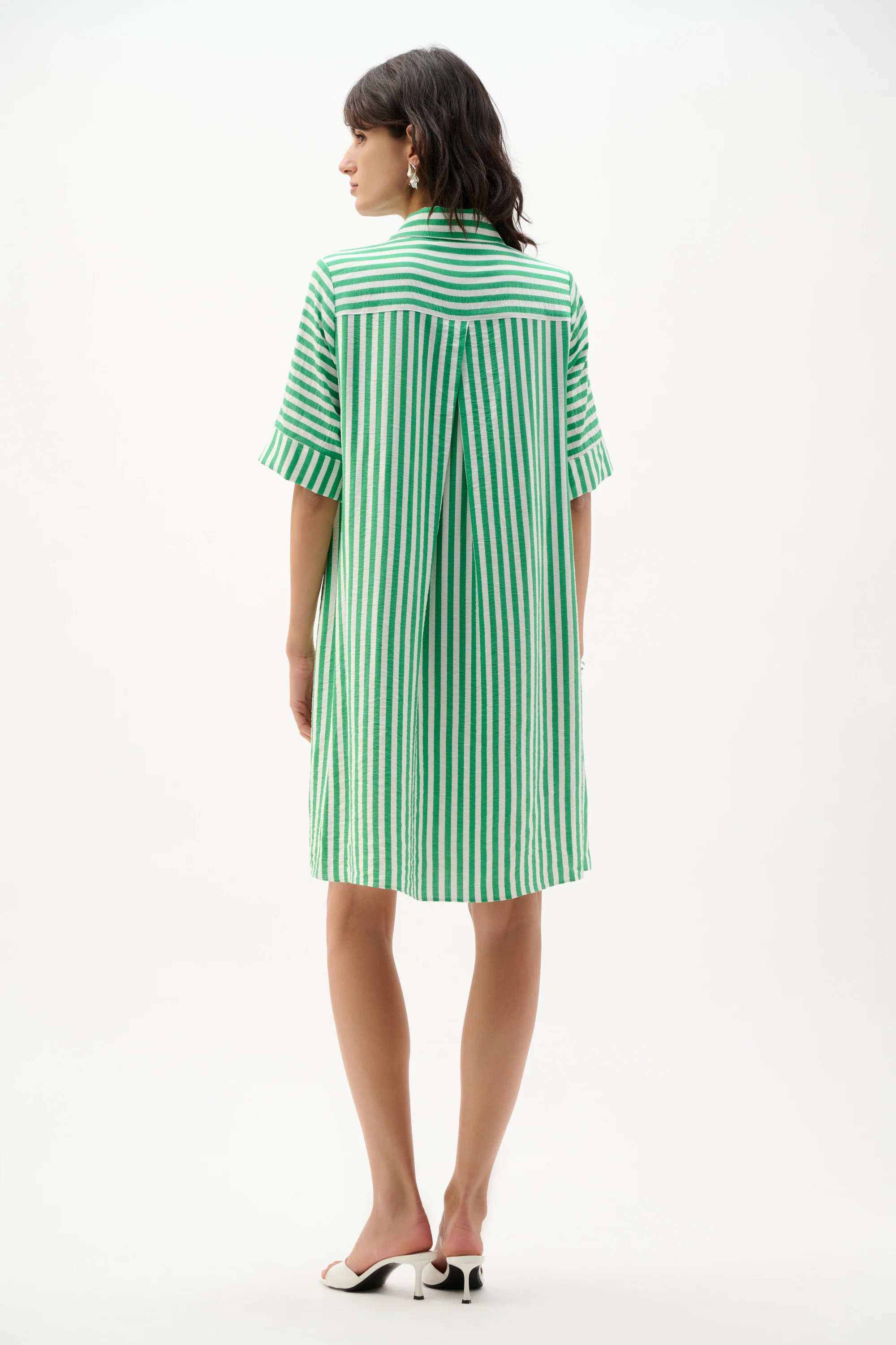Joseph Ribkoff Stripe Print Trapeze Dress Style 262175 - Image 7