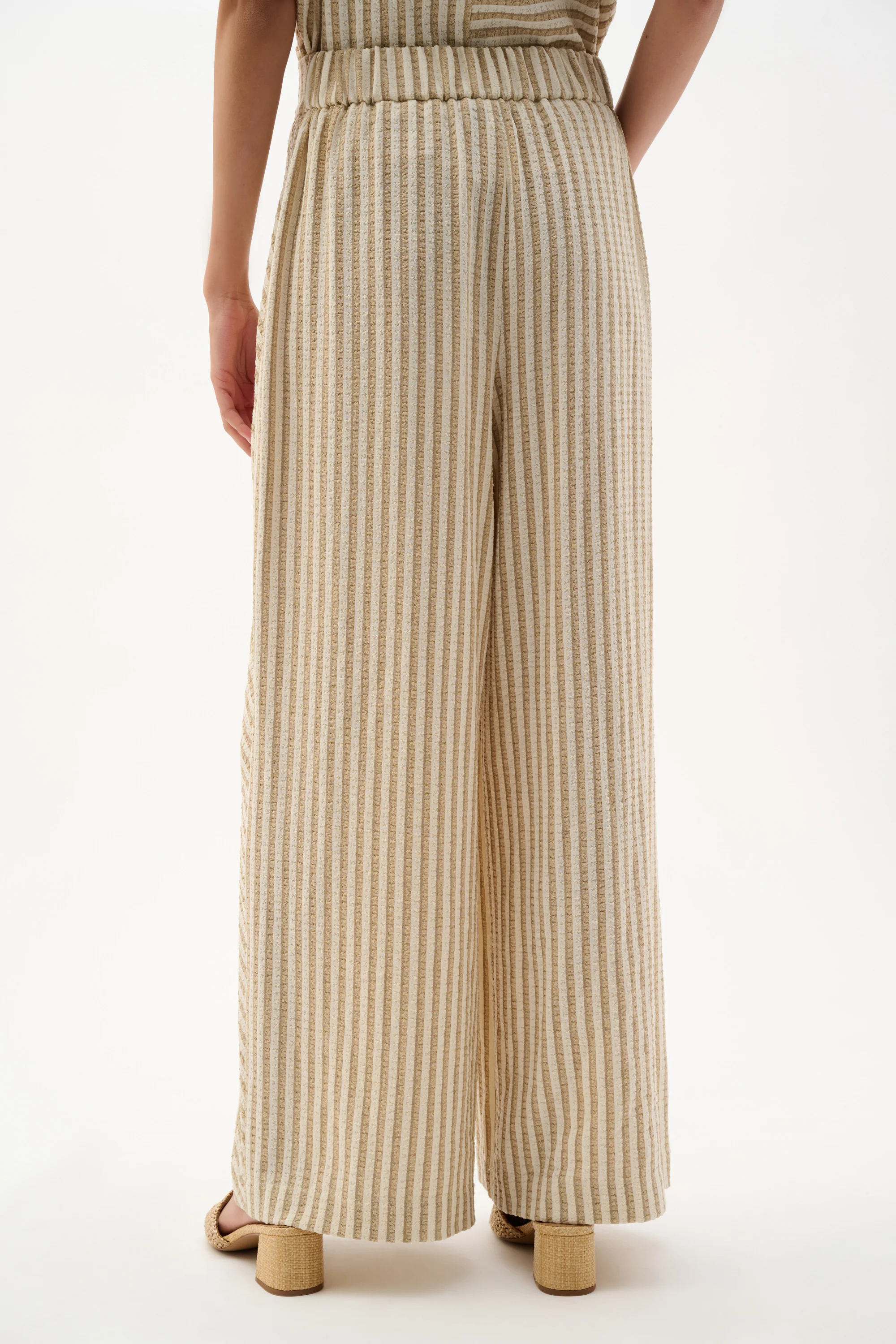 Joseph Ribkoff Stripe Wide Leg Pull-On Pants Style 262098 - Image 4