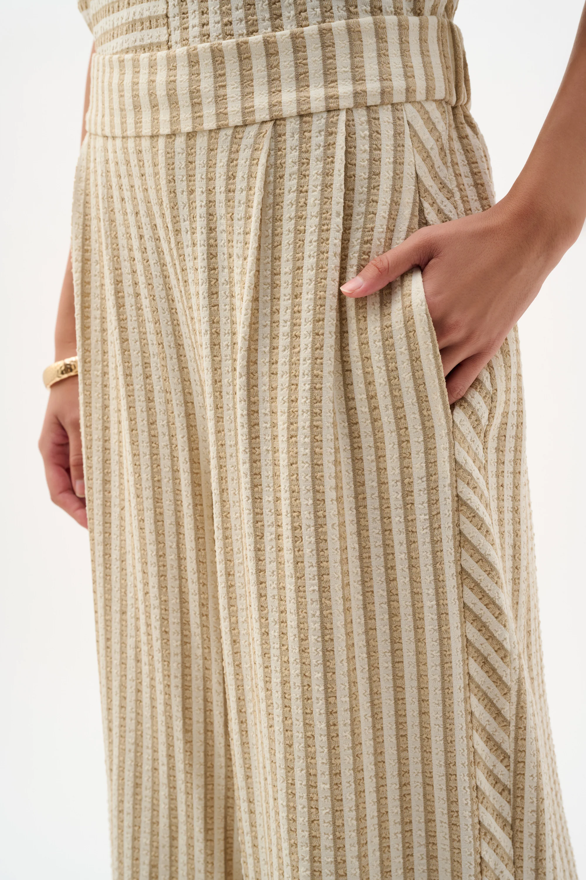 Joseph Ribkoff Stripe Wide Leg Pull-On Pants Style 262098 - Image 5