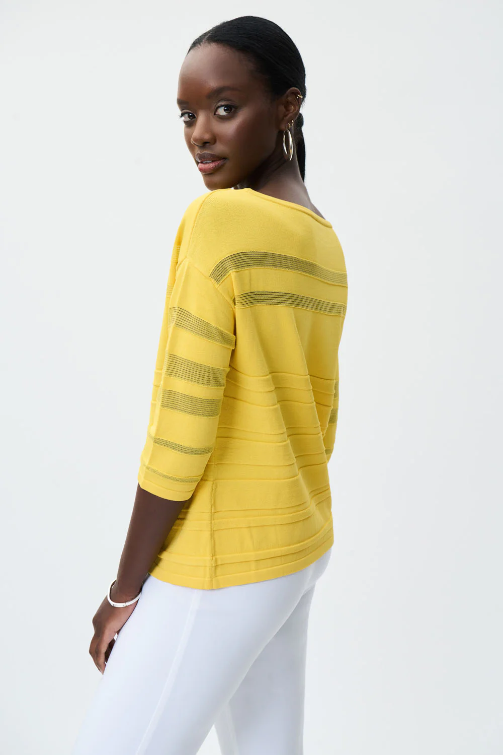 Joseph Ribkoff Sunbeam Boat Neck Sweater Style 231949 - Image 2