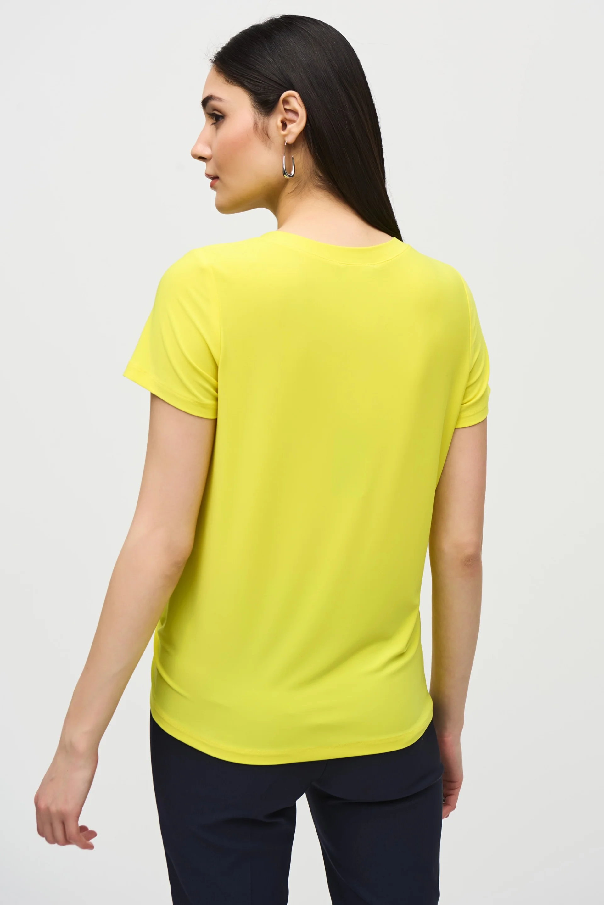 Joseph Ribkoff Sunlight Front Drape Top Style 242199 - Image 3