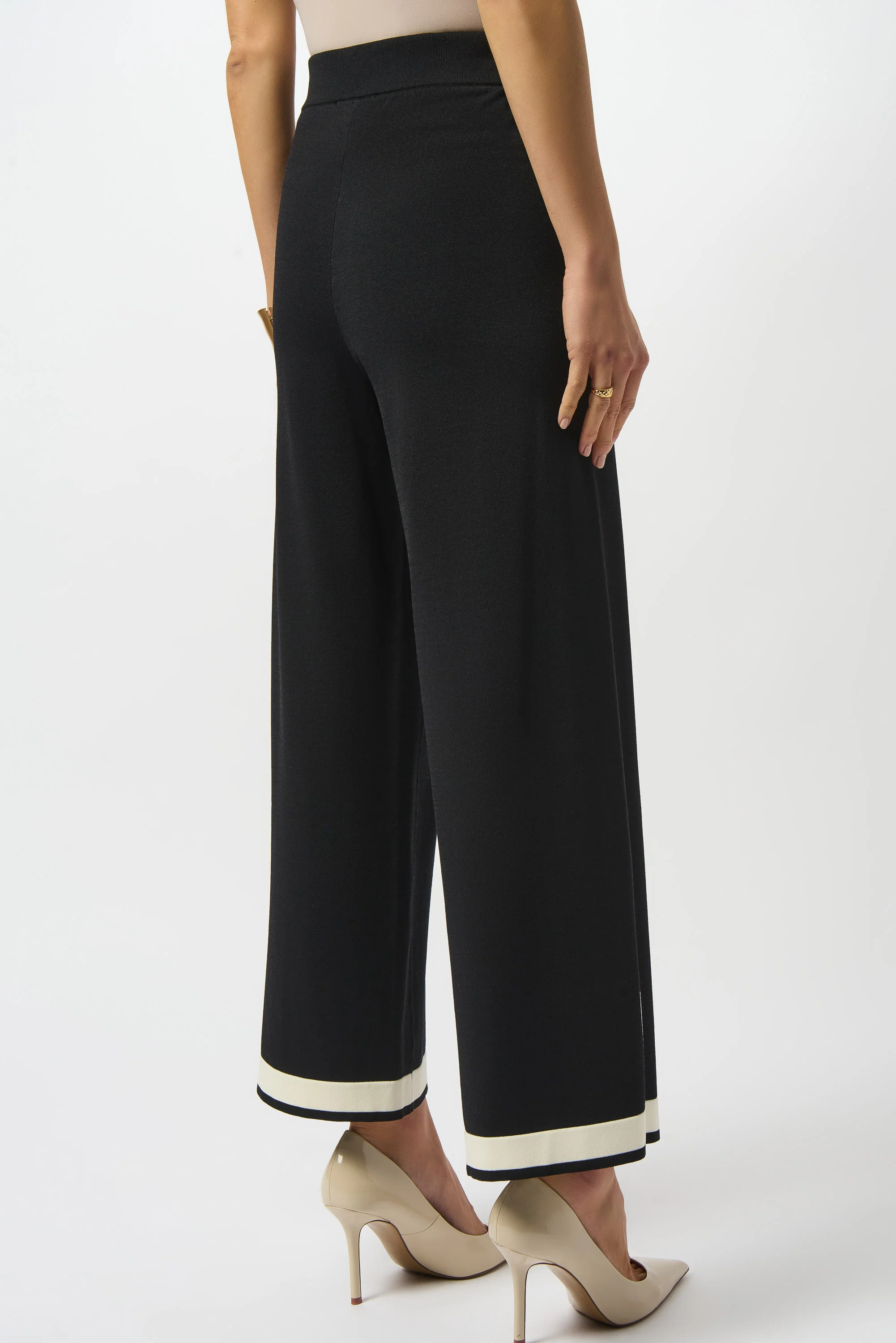 Joseph Ribkoff Sweater Knit Colour Block Culotte Pants Style 253910 - Image 12