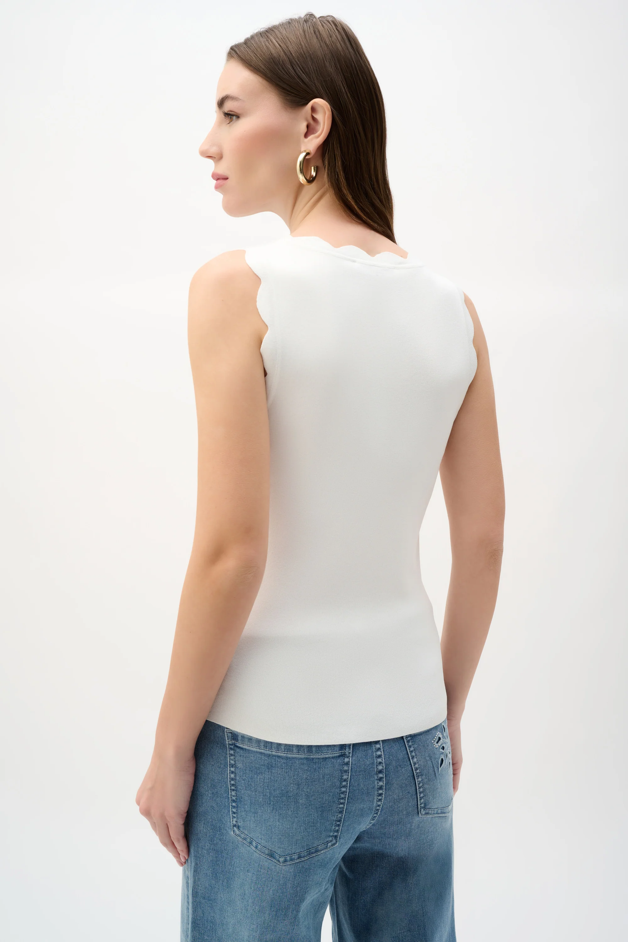 Joseph Ribkoff Sweater Knit Fitted Tank Top Style 262924 - Image 3