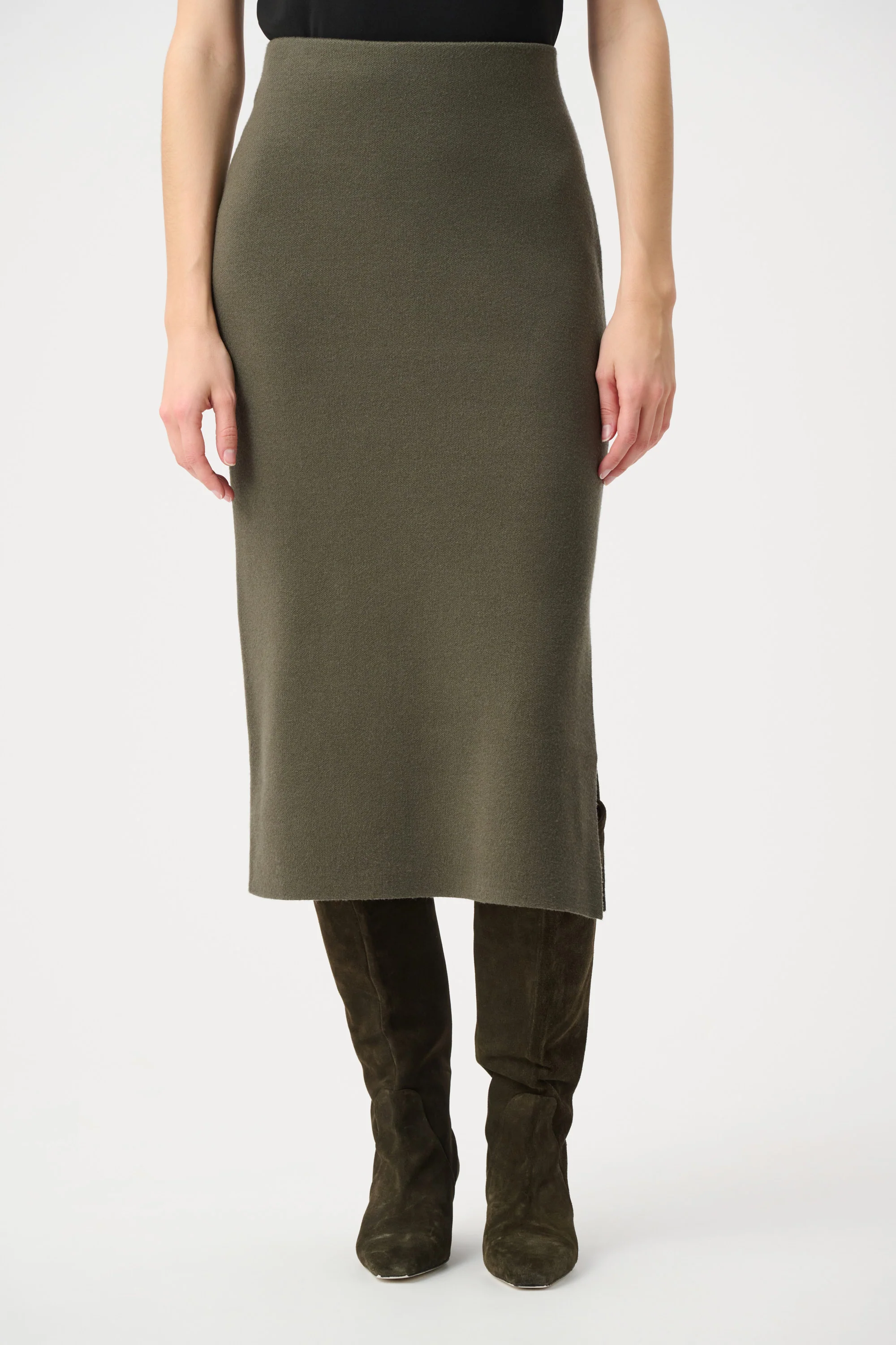 Joseph Ribkoff Sweater Knit Midi Skirt Style 243967F26 - Image 6