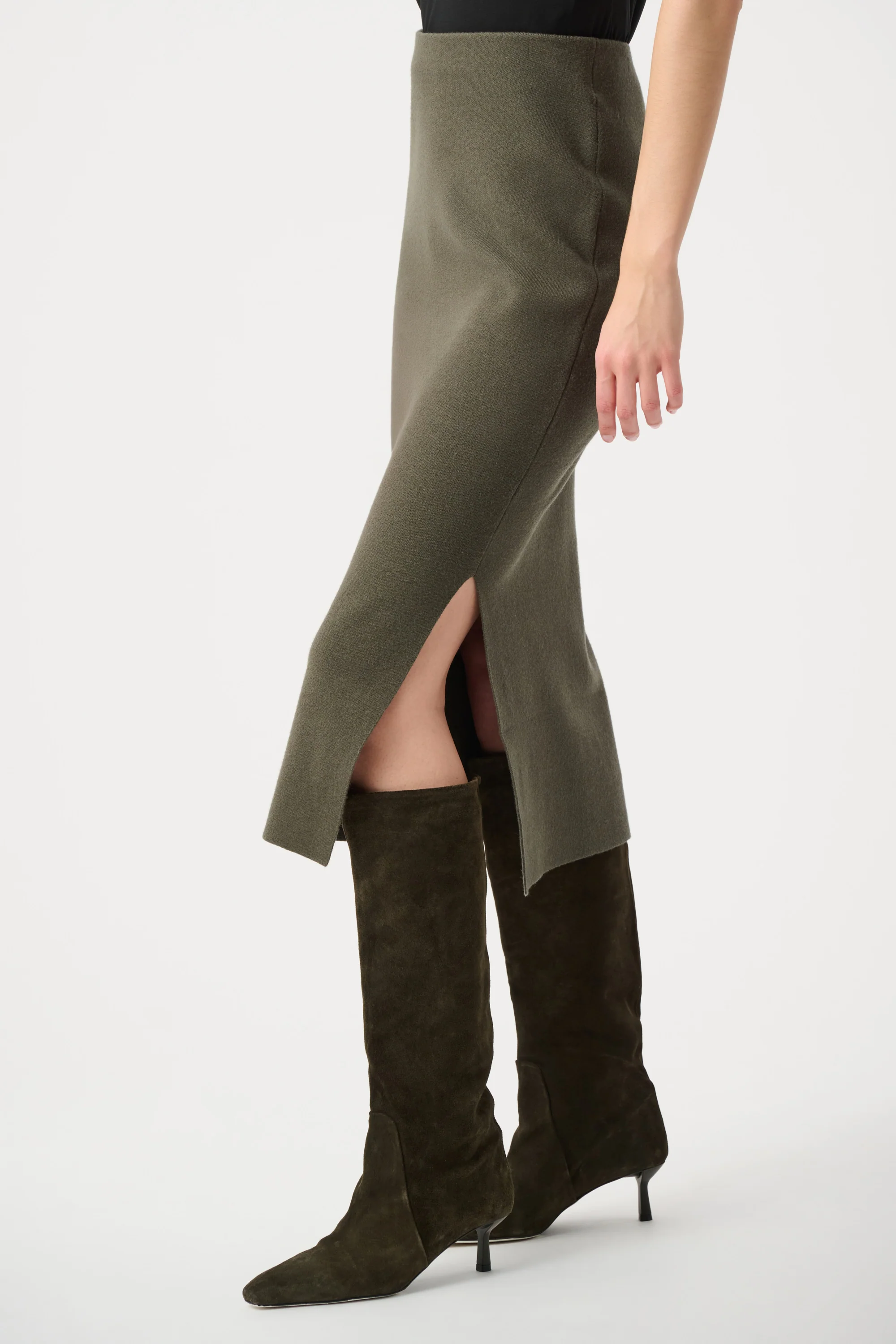 Joseph Ribkoff Sweater Knit Midi Skirt Style 243967F26 - Image 9