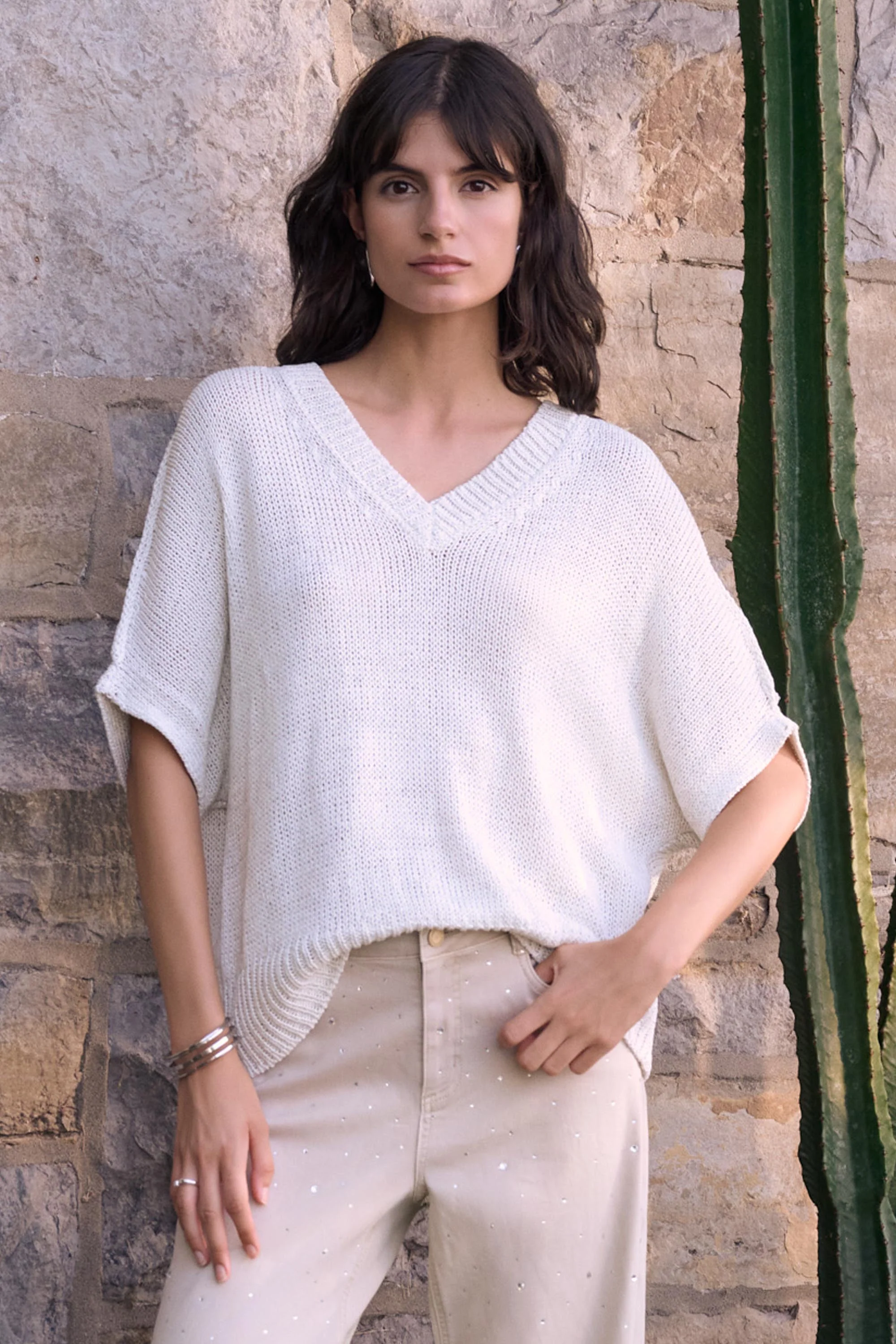 Joseph Ribkoff Sweater Knit Relaxed Top Style 262925