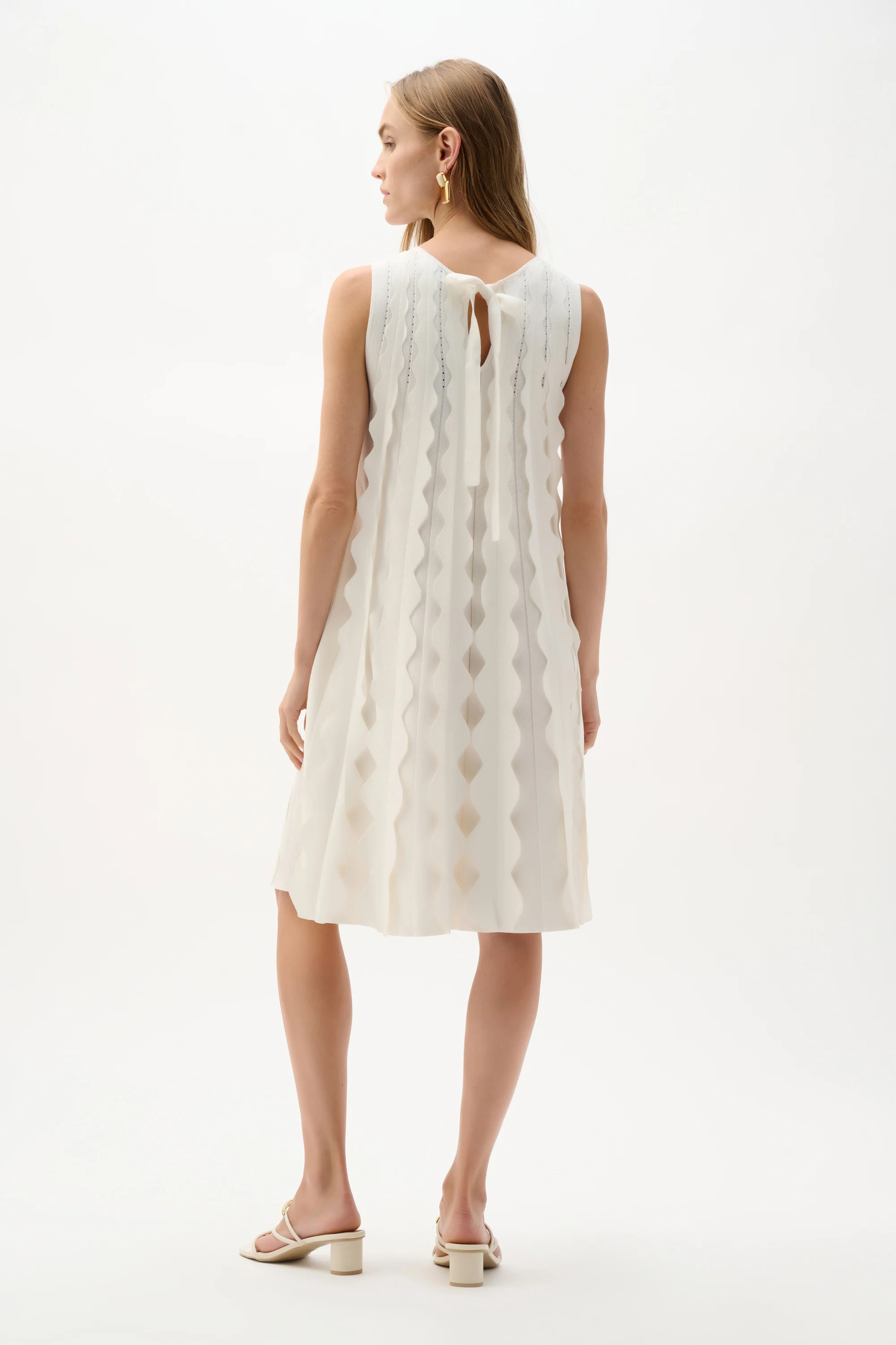 Joseph Ribkoff Sweater Knit Sleeveless A-Line Dress Style 262961 - Image 7