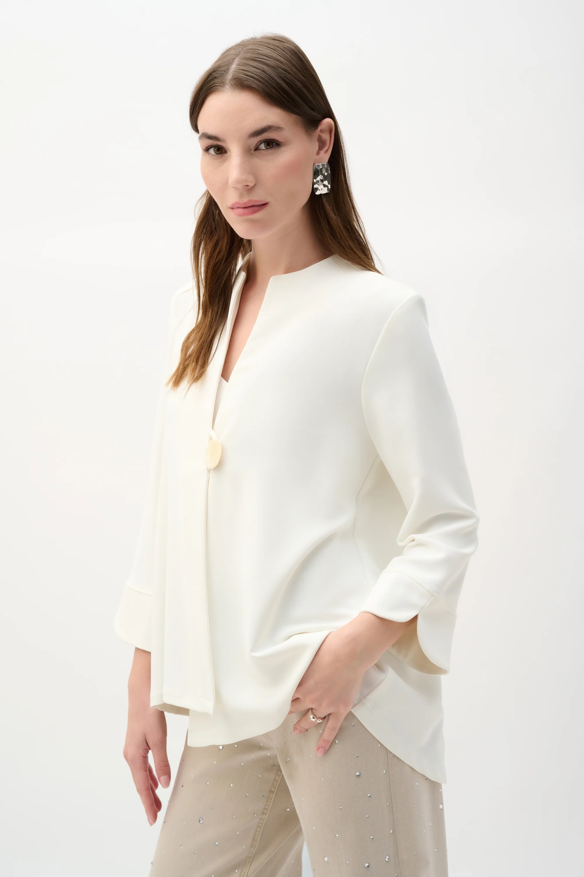 Joseph Ribkoff Swing Jacket With Statement Button Style 262063 - Image 5