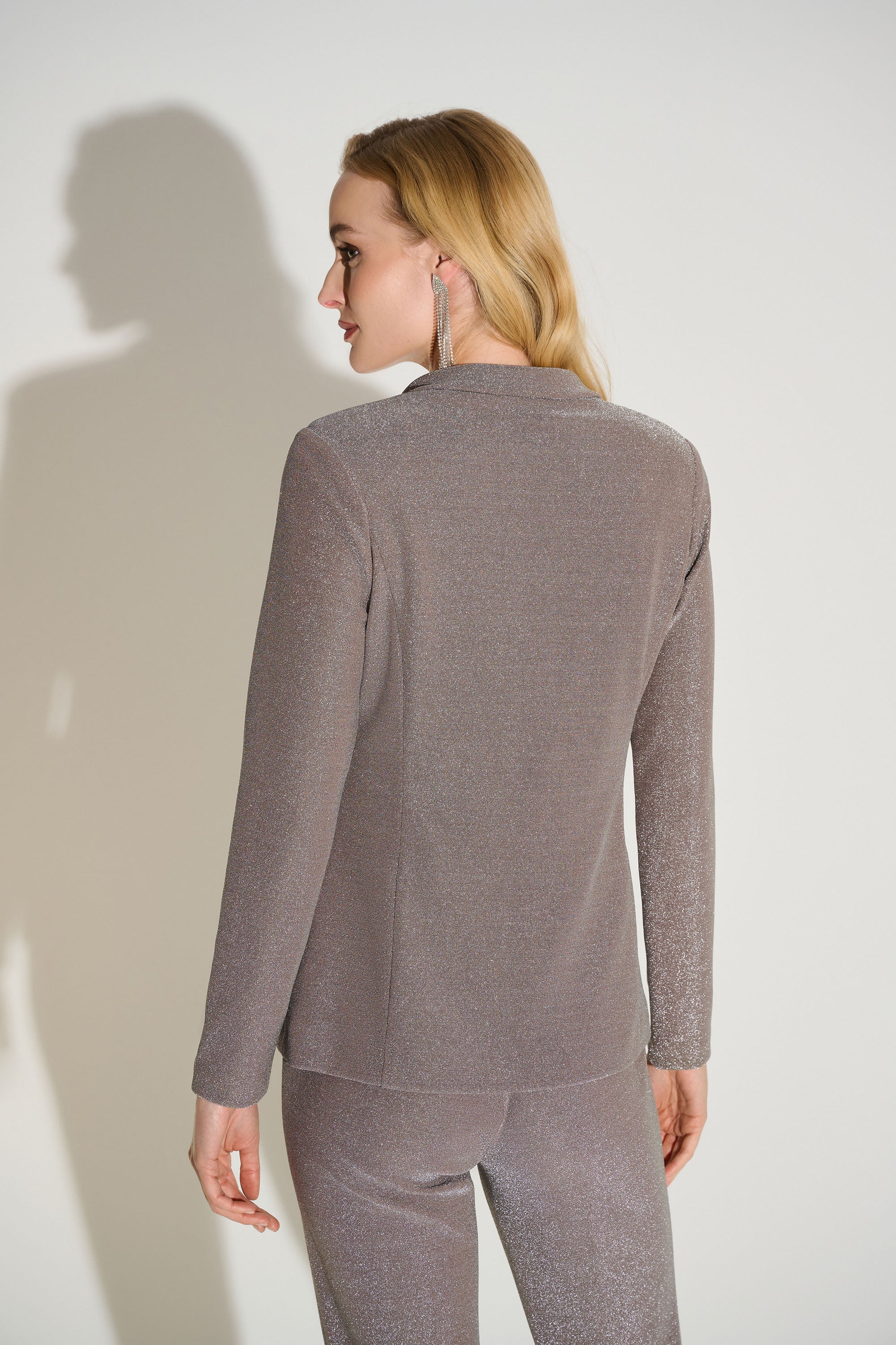 Joseph Ribkoff Novelty Knit Fitted Blazer Style 253721 - Image 5