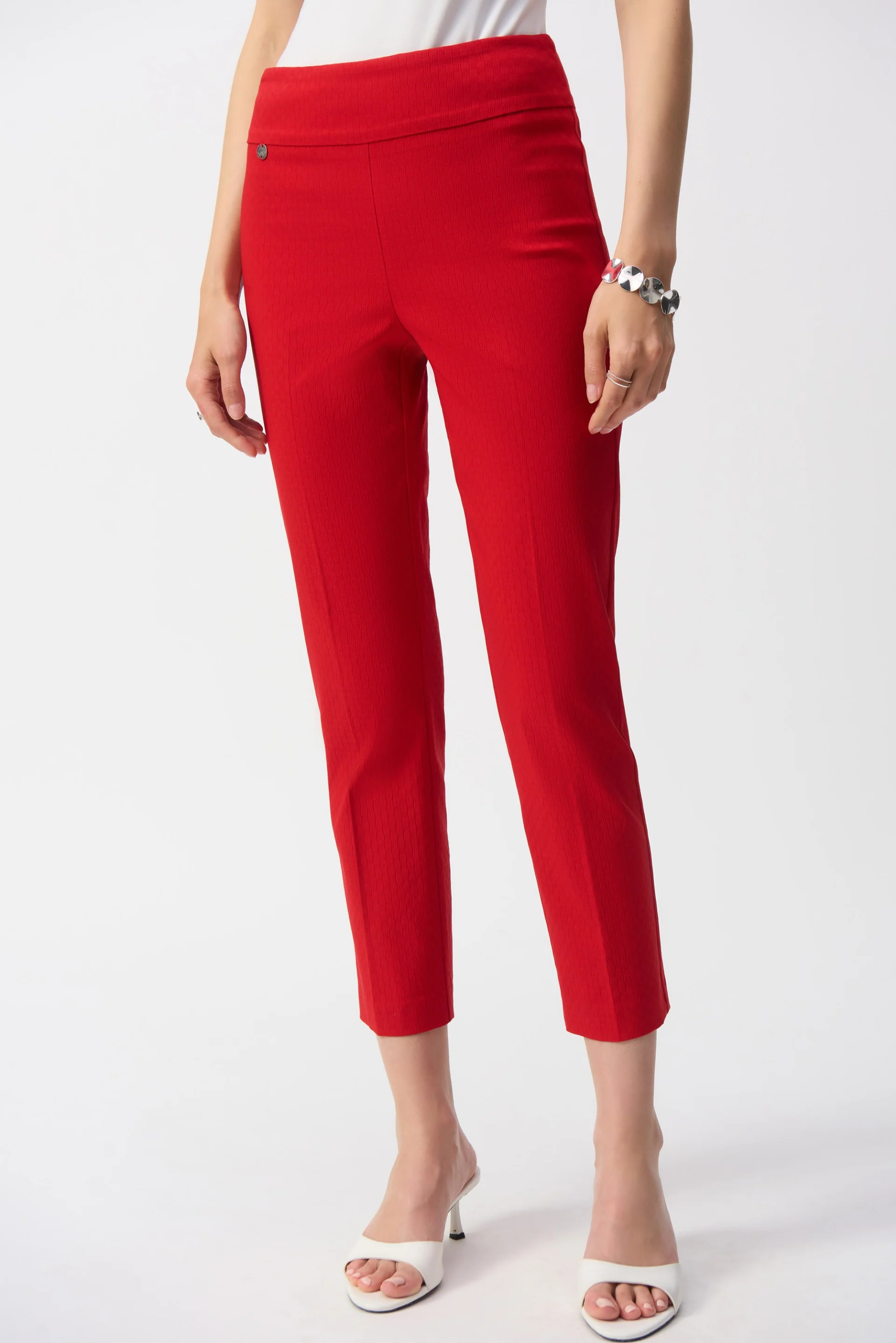 Joseph Ribkoff Textured Crop Pull-On Pants Style 251256