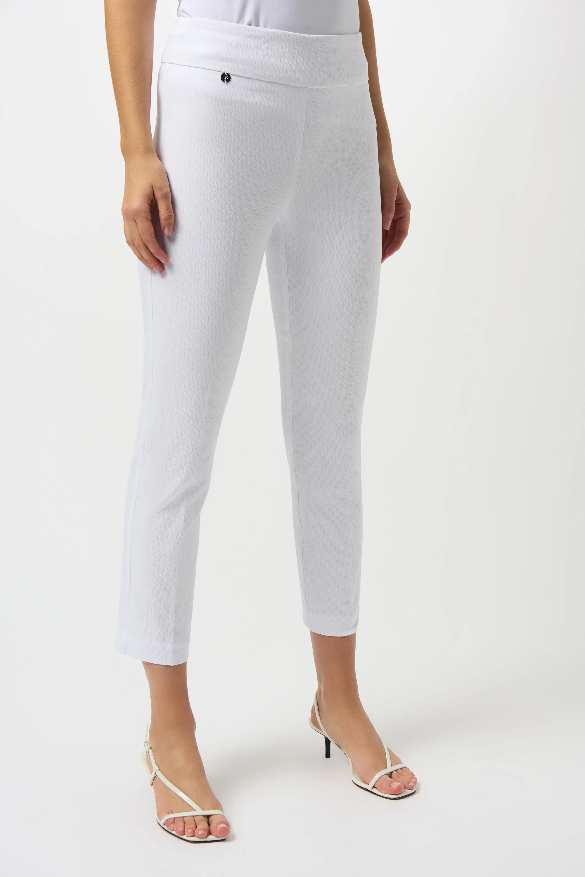 Joseph Ribkoff Textured Crop Pull-On Pants Style 251256 - Image 11