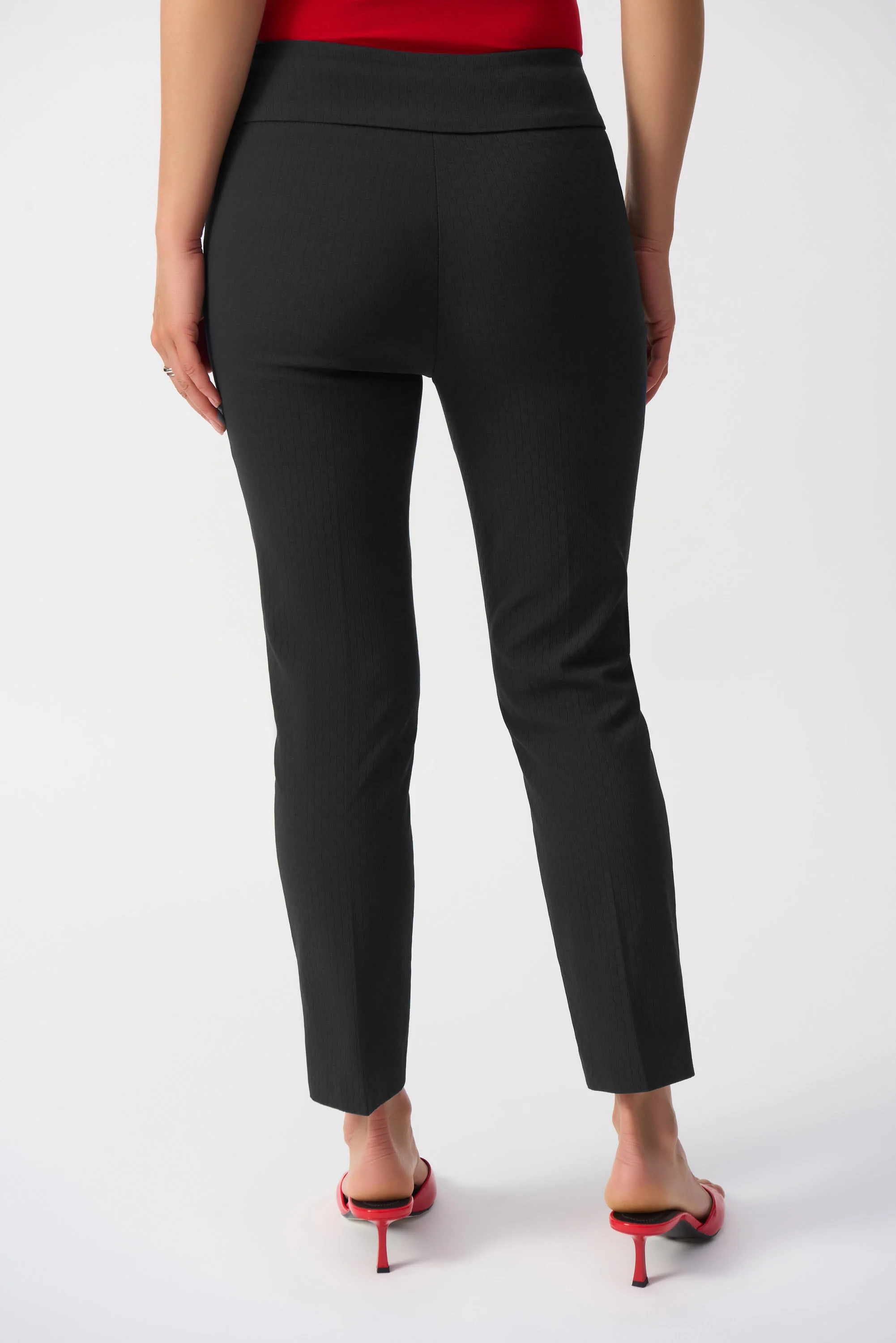 Joseph Ribkoff Textured Crop Pull-On Pants Style 251256 - Image 15