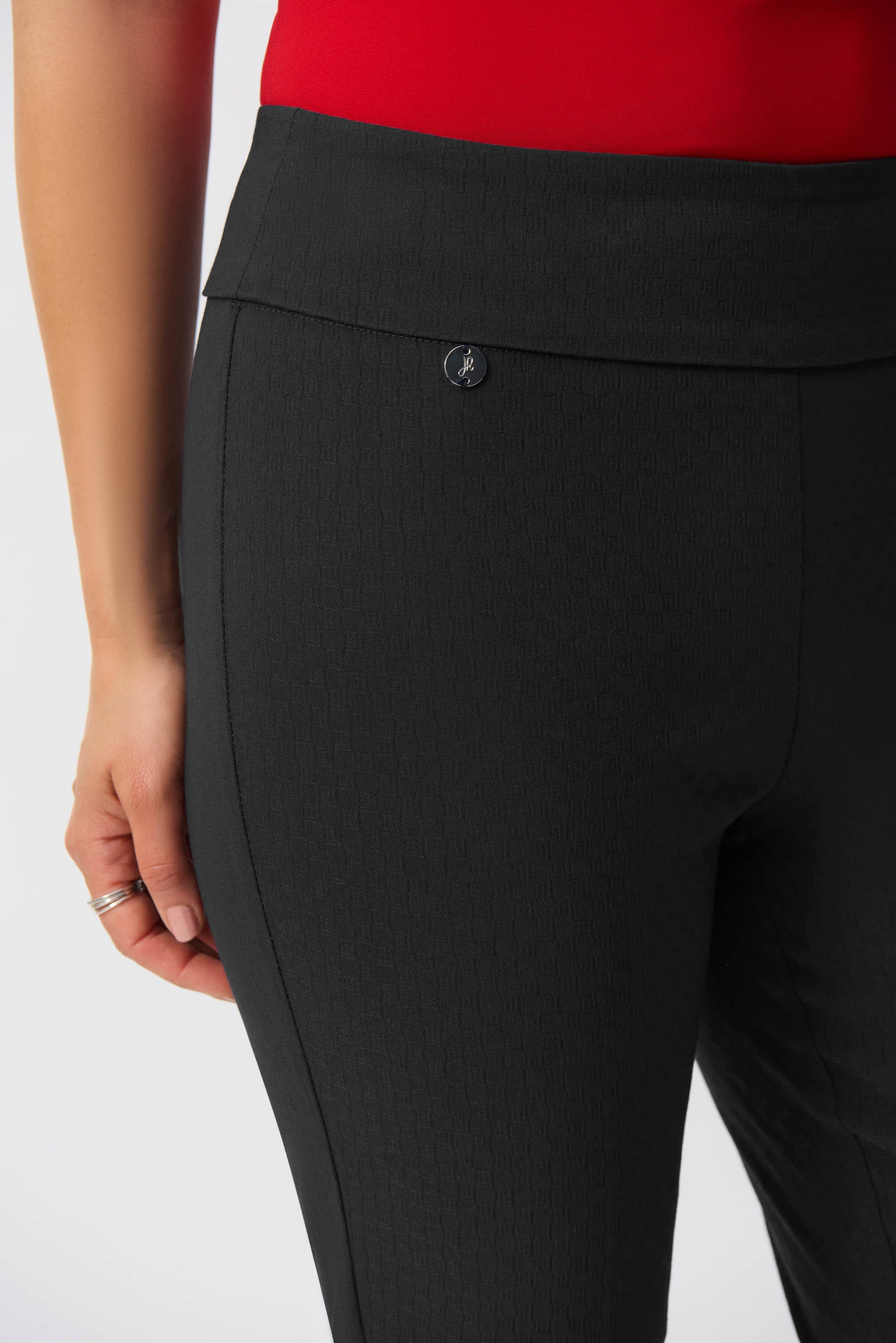 Joseph Ribkoff Textured Crop Pull-On Pants Style 251256 - Image 16