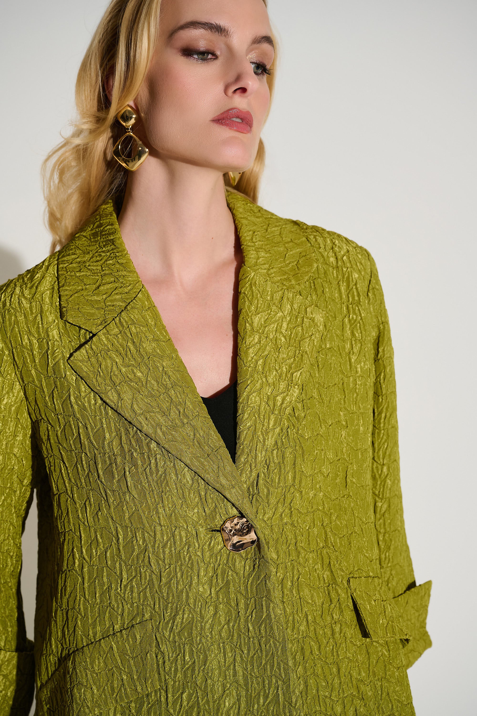 Joseph Ribkoff Textured Jacquard Swing Jacket Style 253773 - Image 5