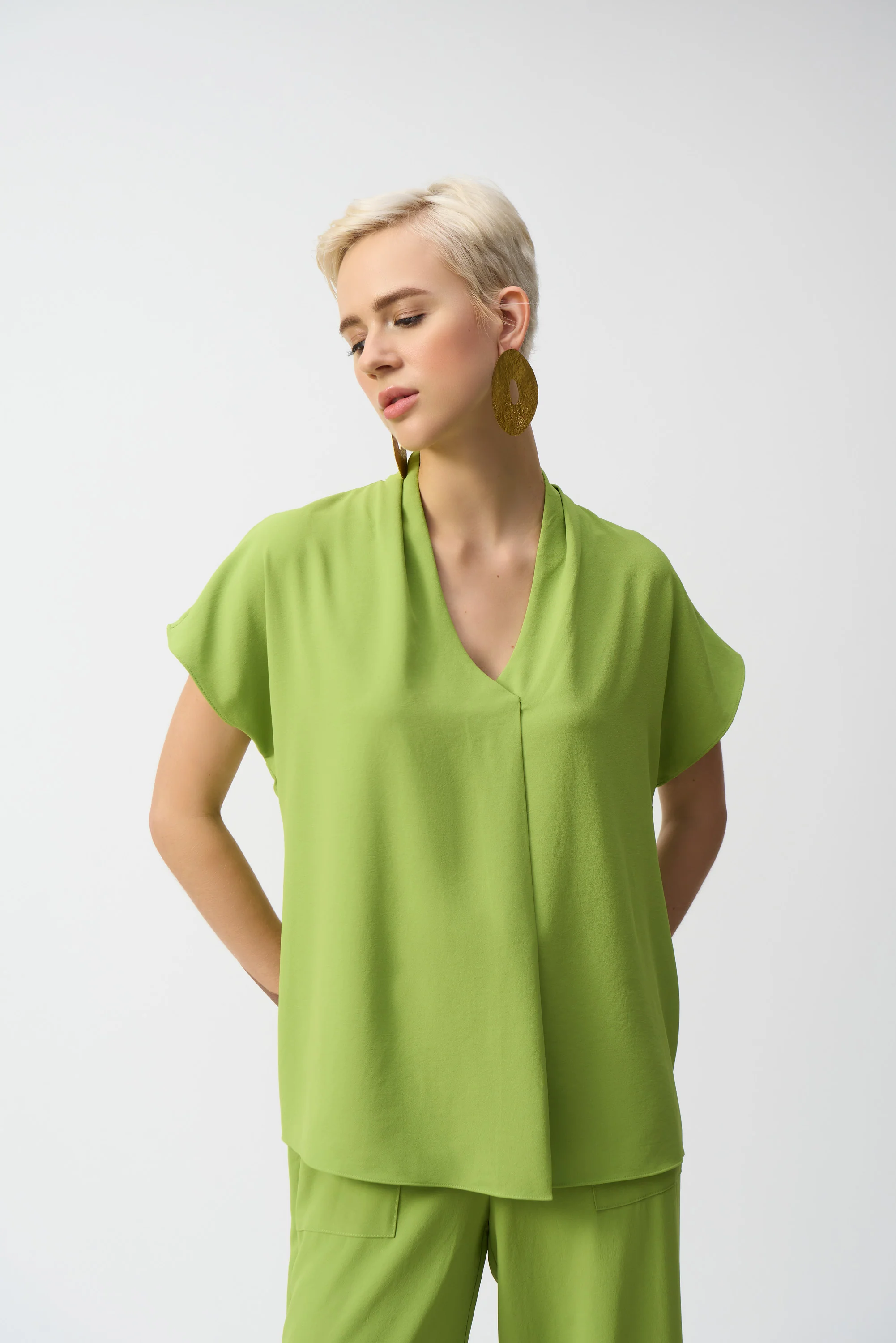 Joseph Ribkoff Textured Straight Top Style 251087