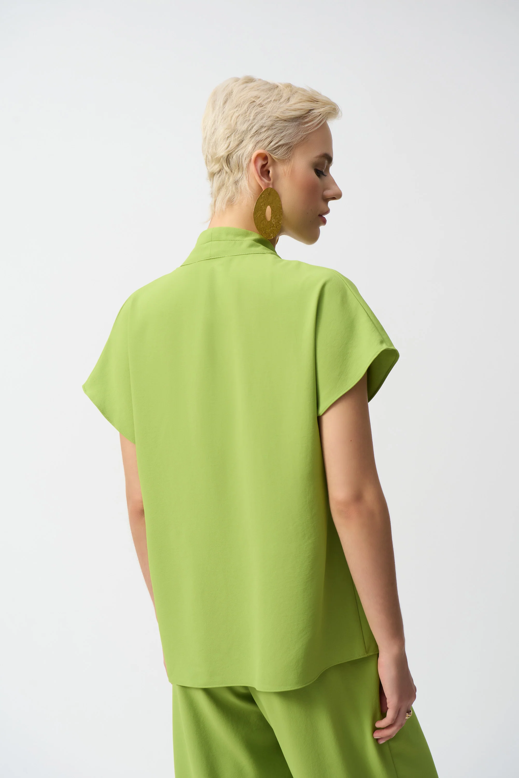 Joseph Ribkoff Textured Straight Top Style 251087 - Image 3
