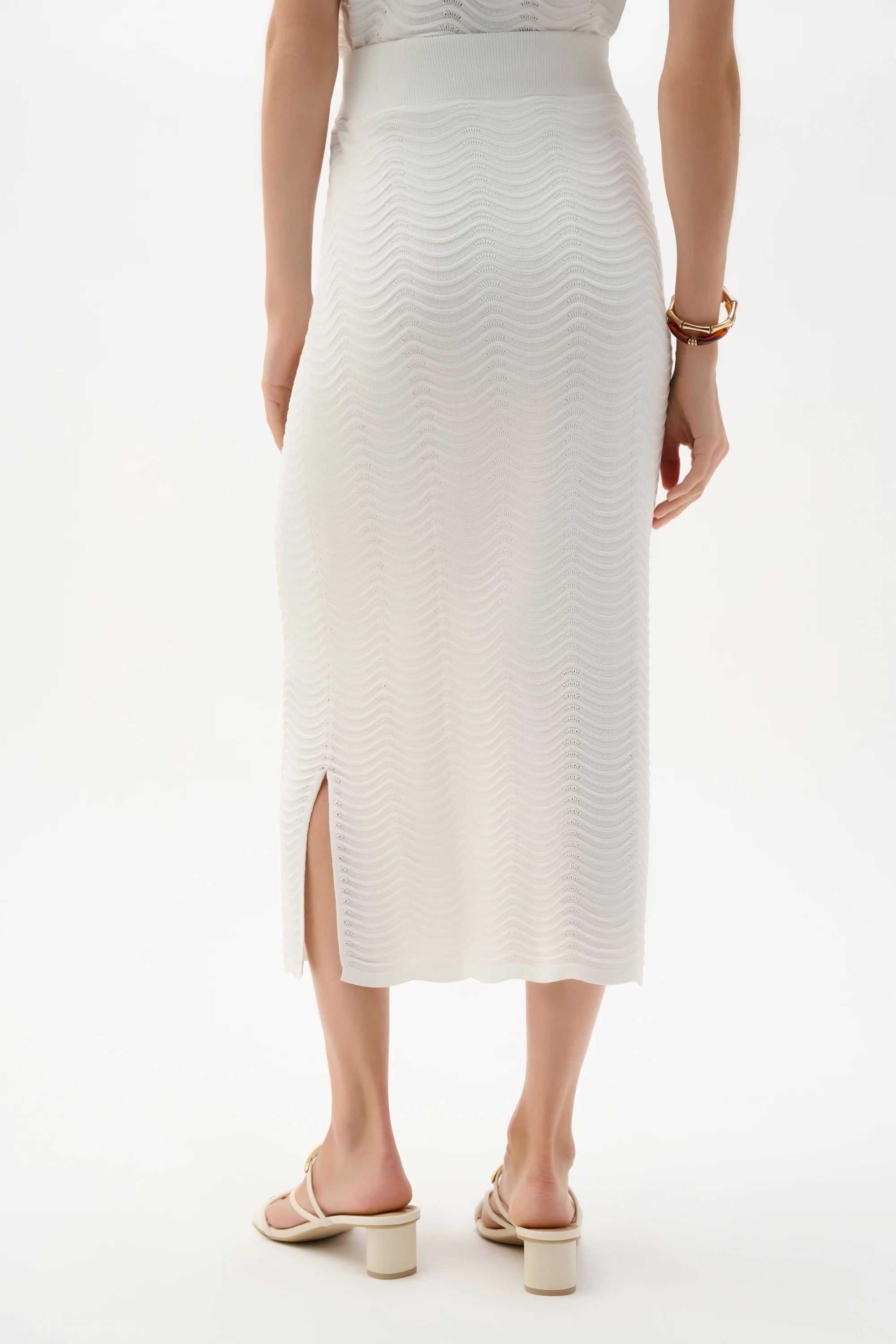 Joseph Ribkoff Textured Sweater Knit Pencil Skirt Style 262927 - Image 5