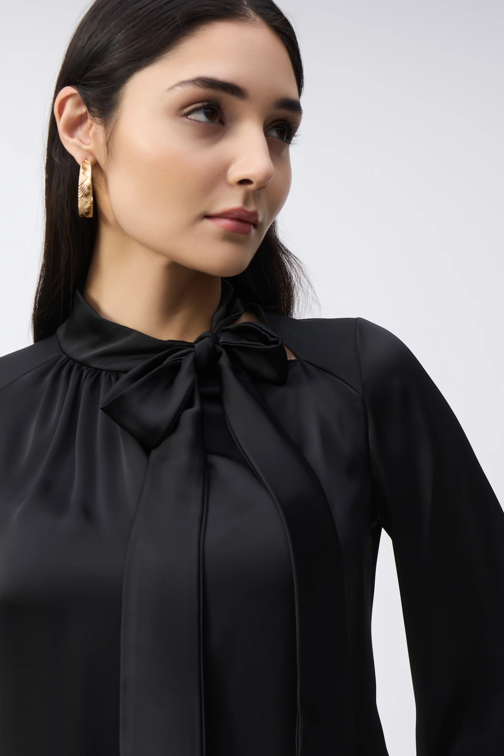 Joseph Ribkoff Top With Bow Neckline Style 243022 - Image 3
