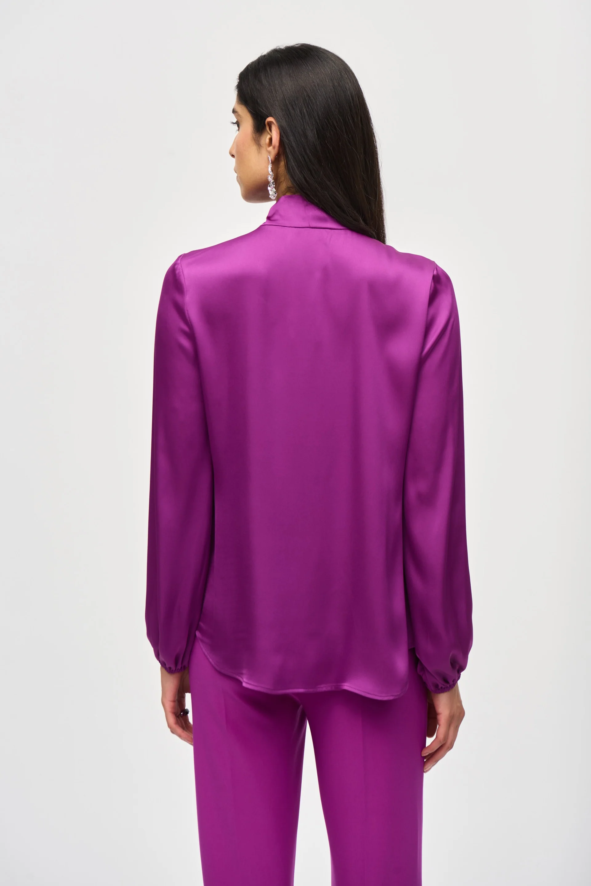 Joseph Ribkoff Top With Bow Neckline Style 243022 - Image 6