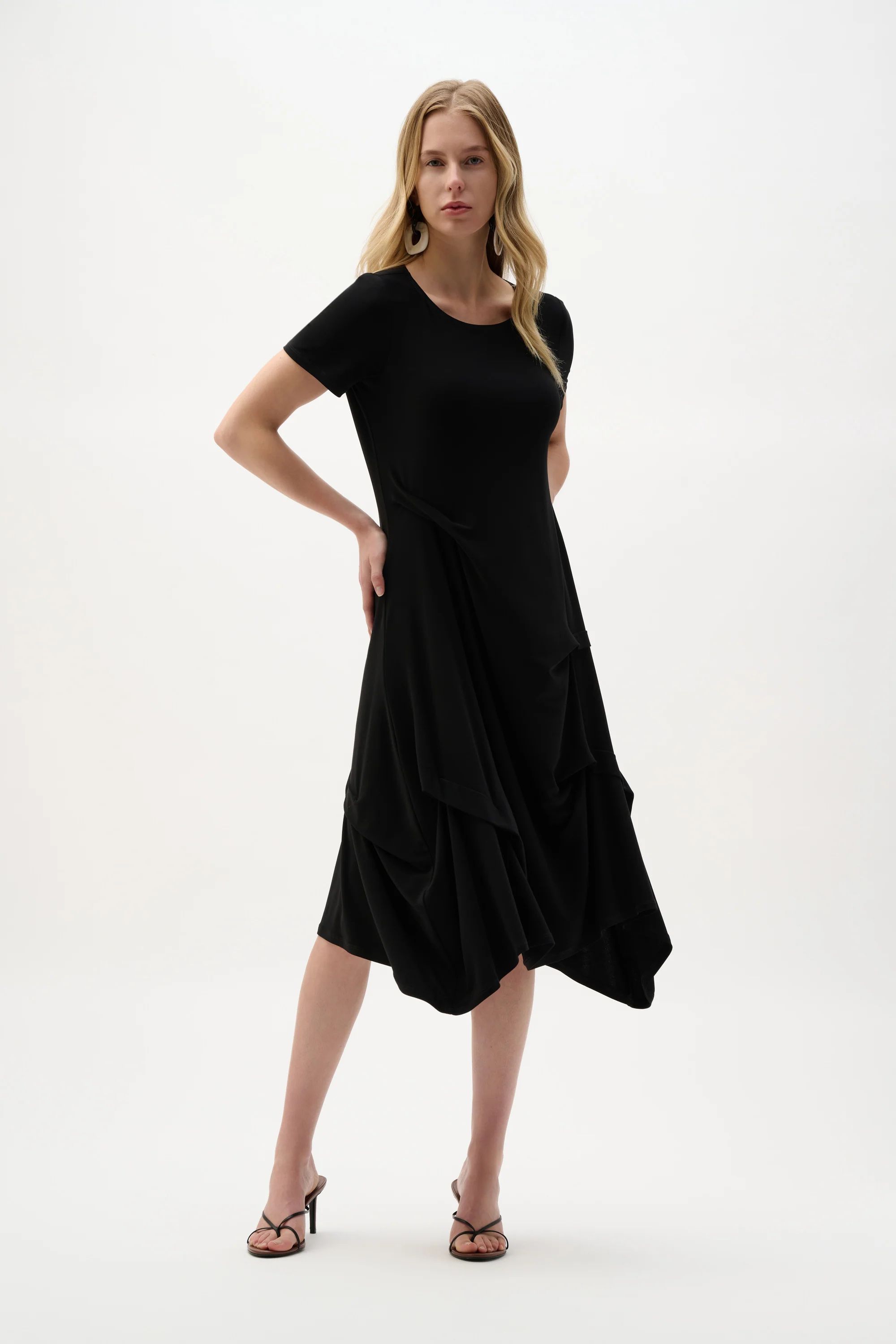 Joseph Ribkoff  Trapeze Dress With Boat Neck Style 262032